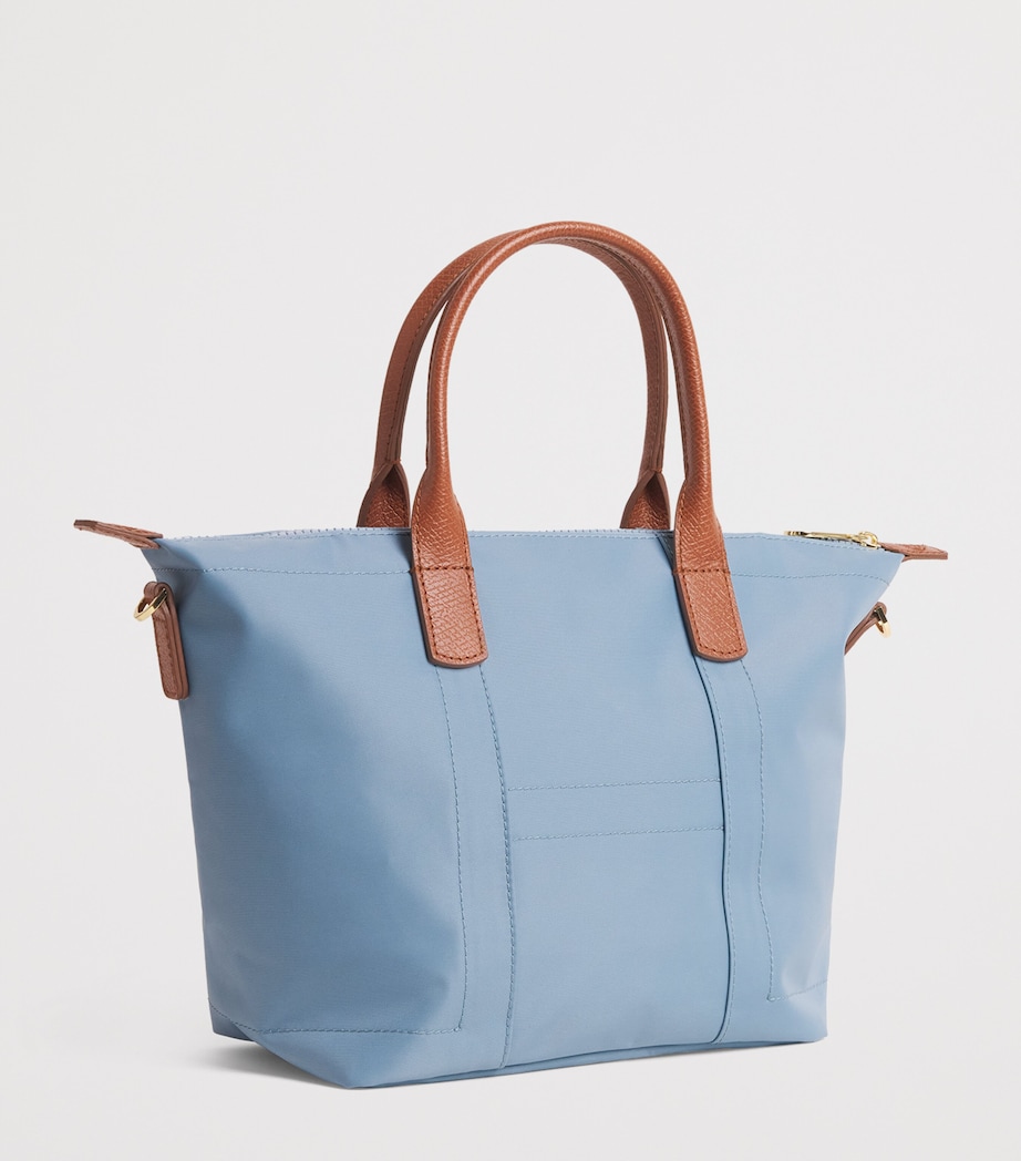 Harrods Grab Nylon Tote Bag Blue Image 3