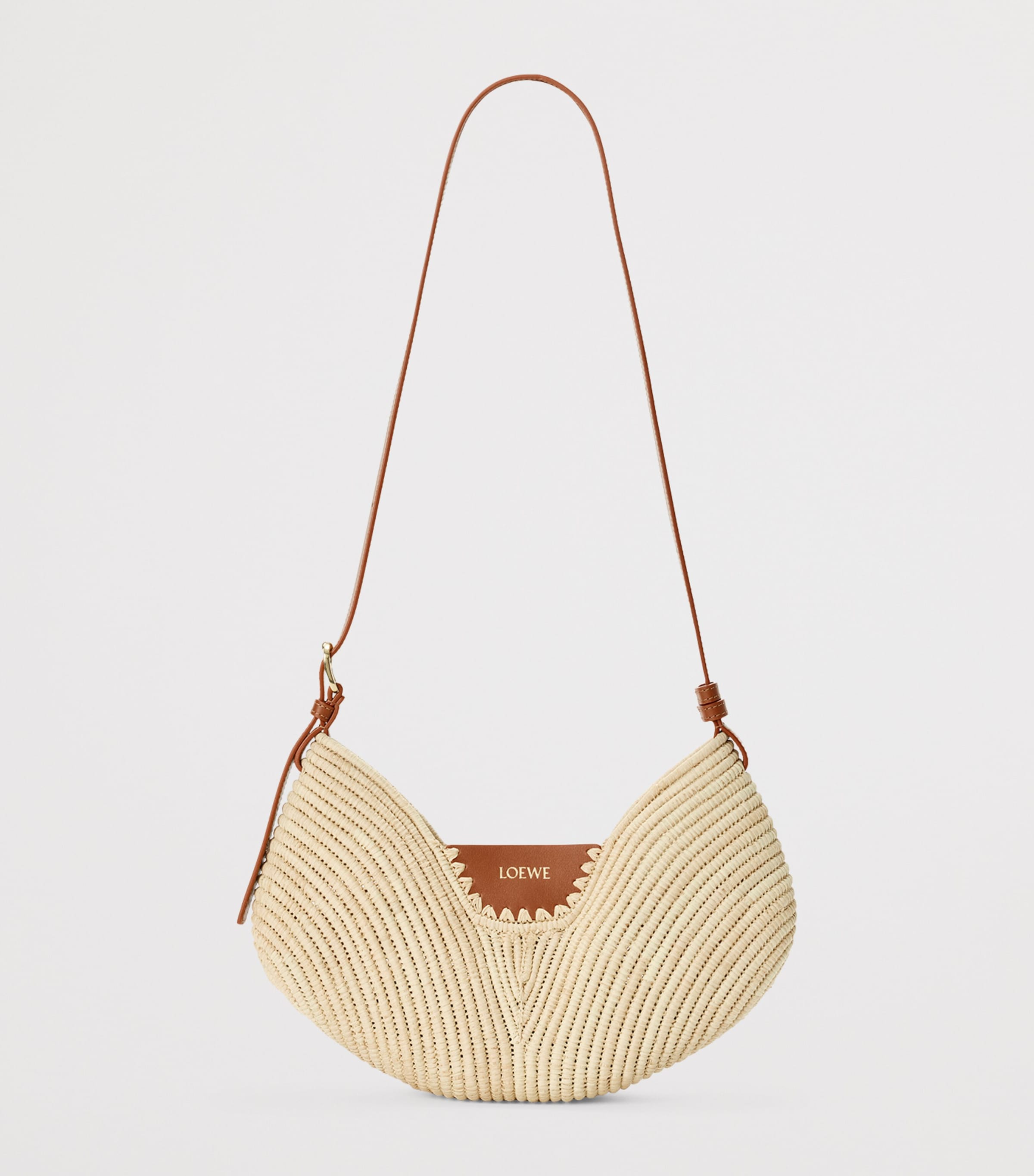 LOEWE x Paula's Ibiza Medium Raffia Swing Shoulder Bag Natural/tan Image 7