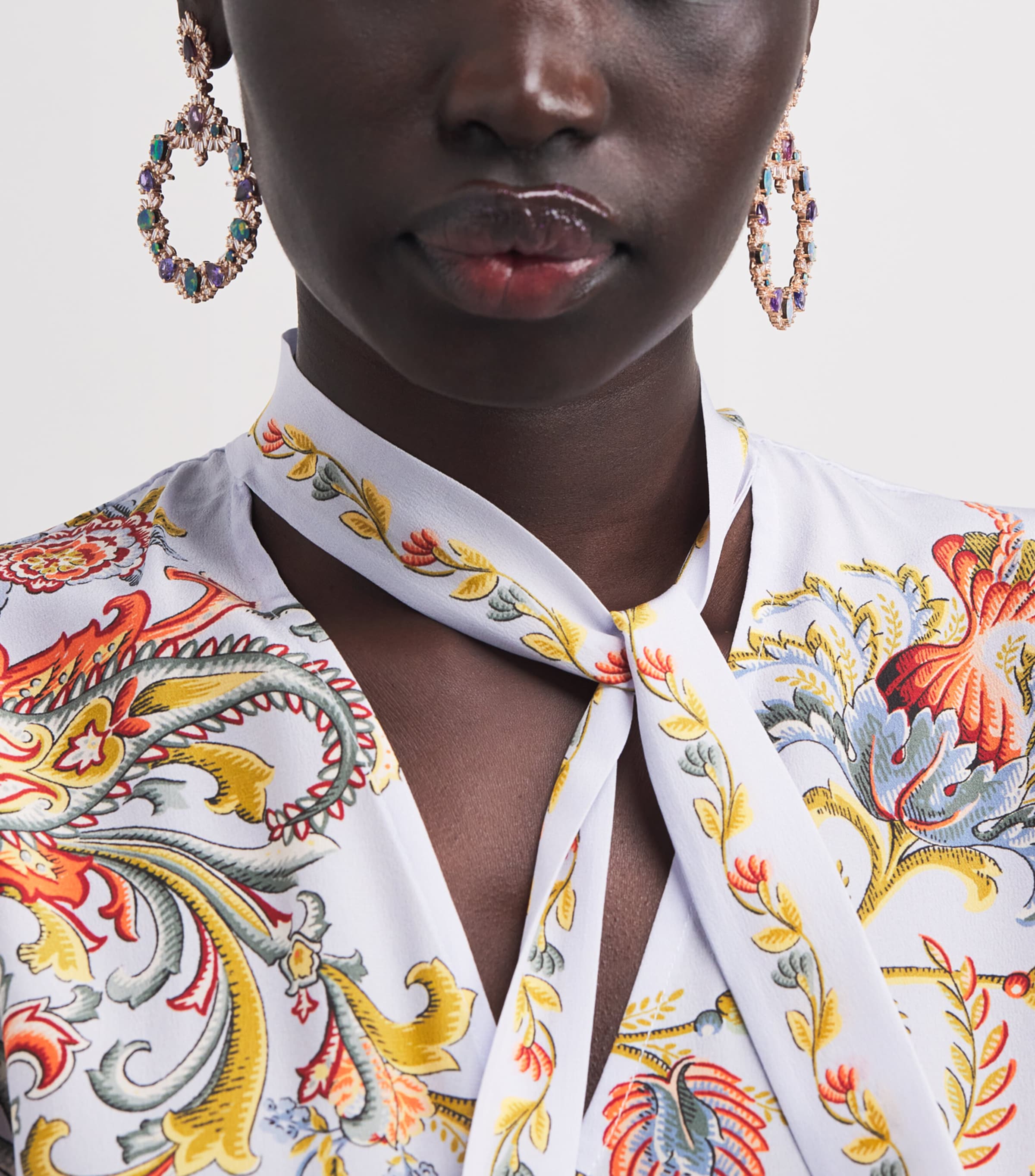 Suzanne Kalan Rose Gold, Diamond, Sapphire and Opal One of a Kind Drop Earrings Rg/opal/ms Image 5