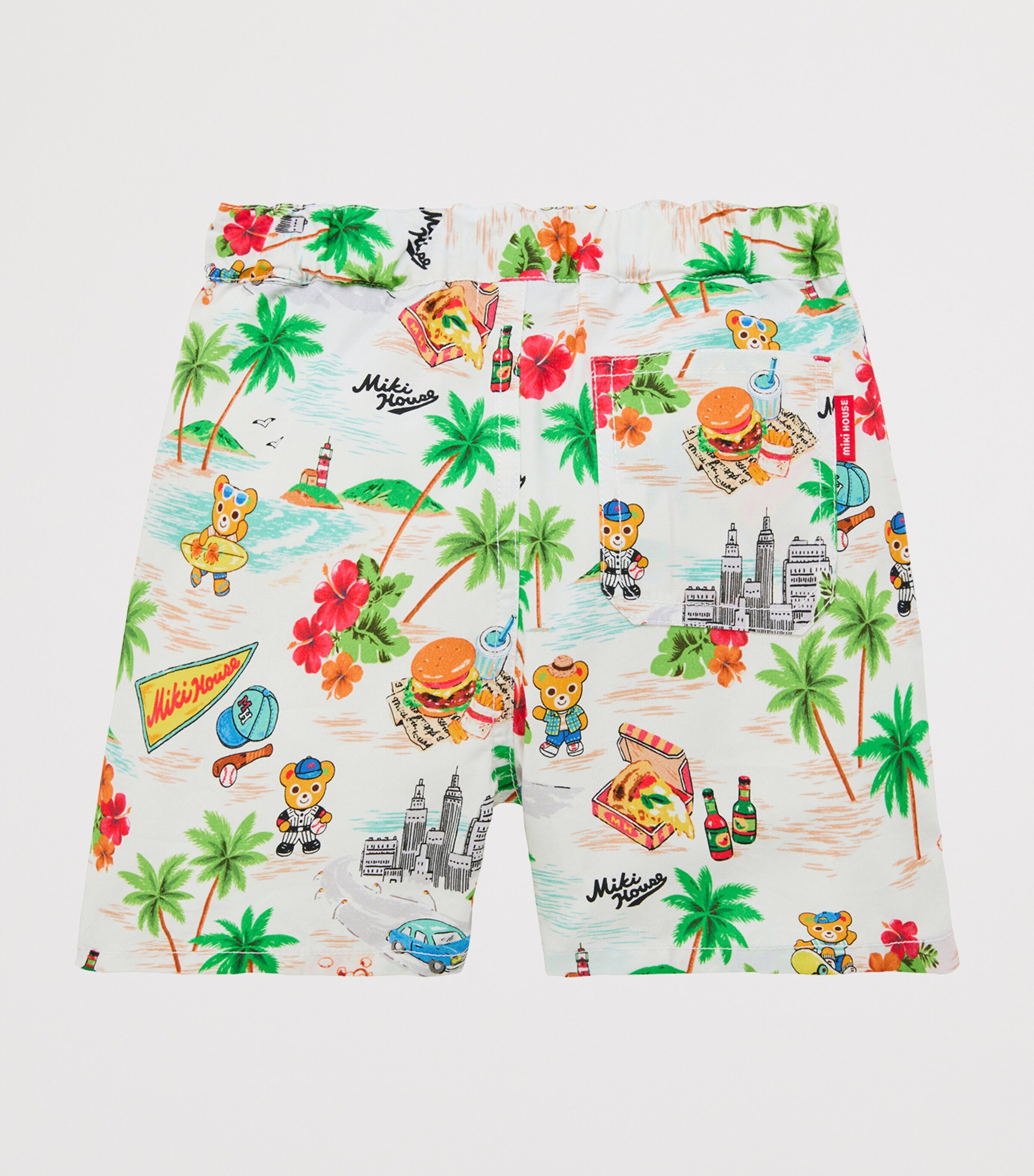 Miki House Cotton-Blend Tropical Pucchi Shorts (2-4 Years) Image 2