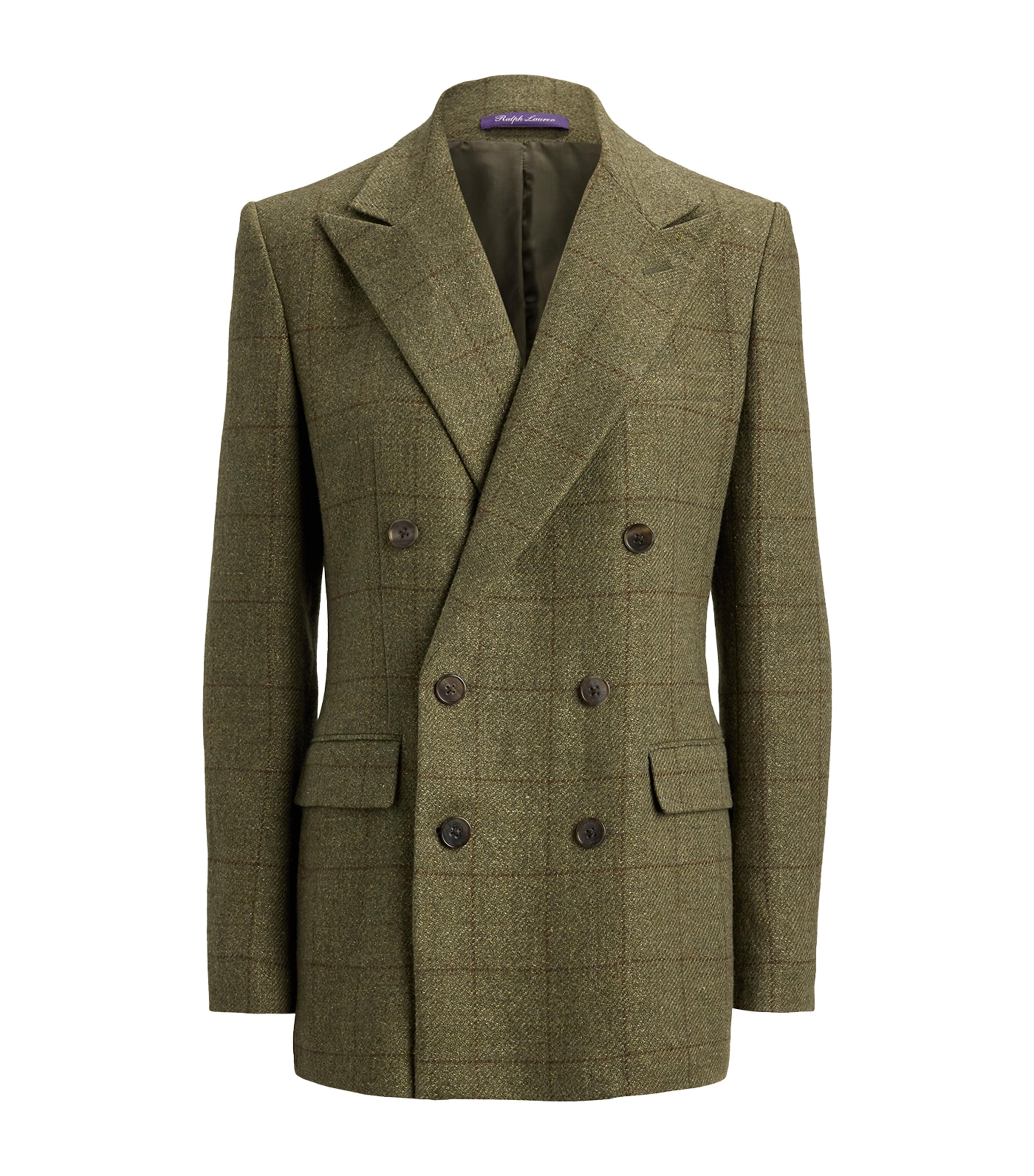Ralph Lauren Collection Womens Tweed Ramona Blazer Cypress Multi Image 1