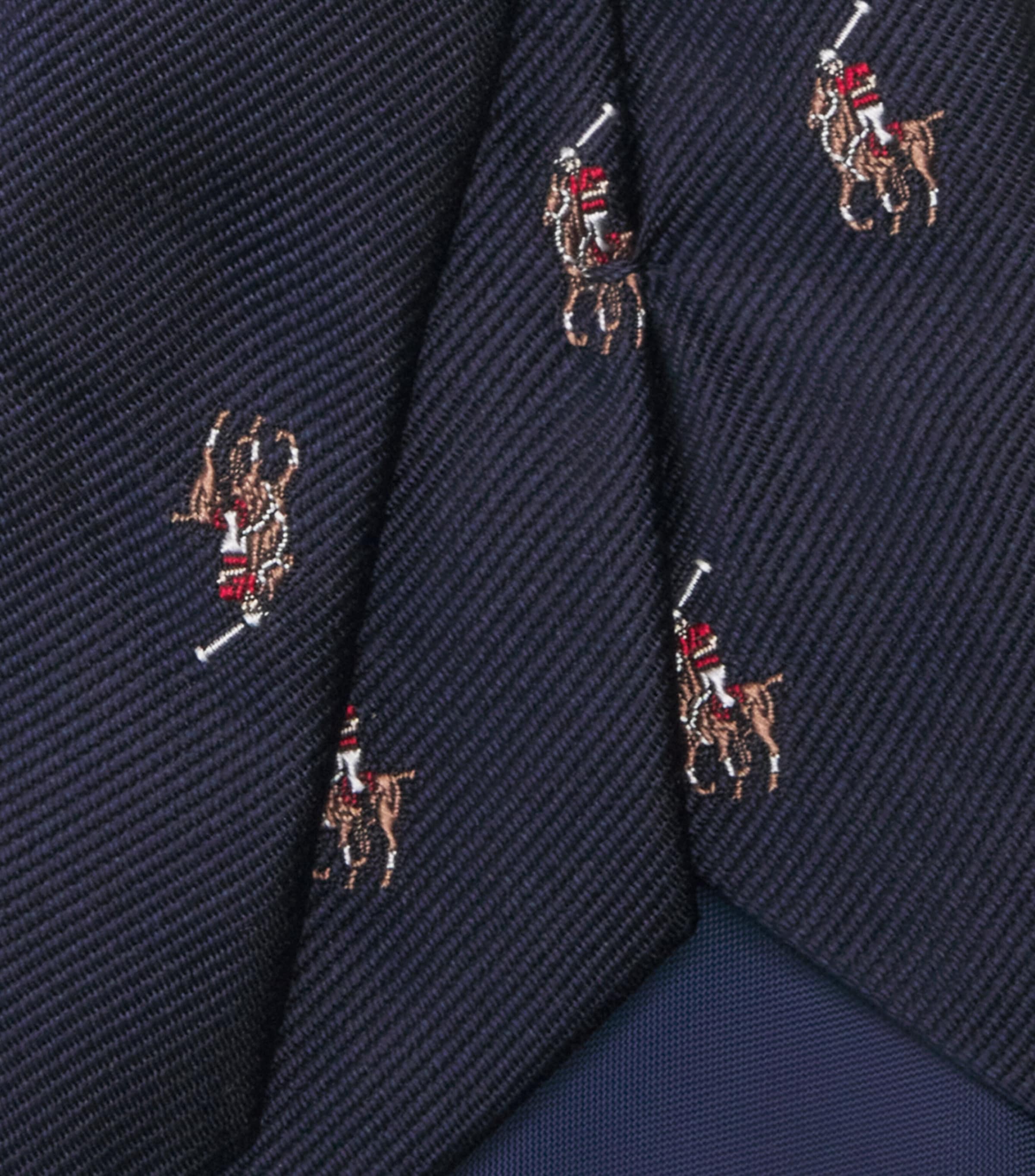 Ralph Lauren Kids Silk Jacquard Print Tie Navy Image 2