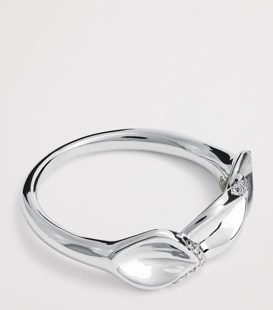 White Gold and Diamond Gloria Secret Garden Ring WHITE GOLD Image 4