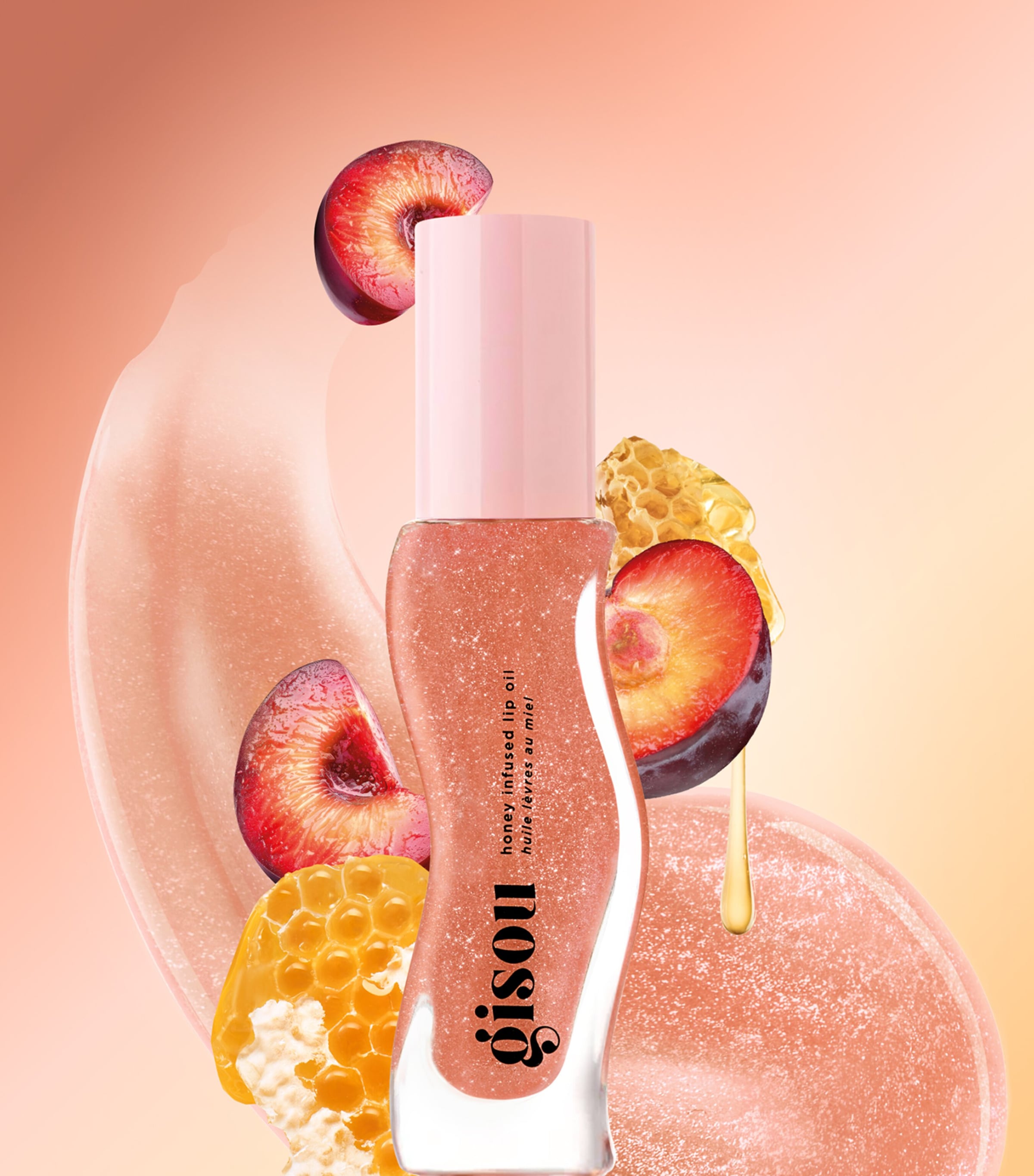 Honey Infused Lip Oil (8ml) GLAZED PLUM Image 3