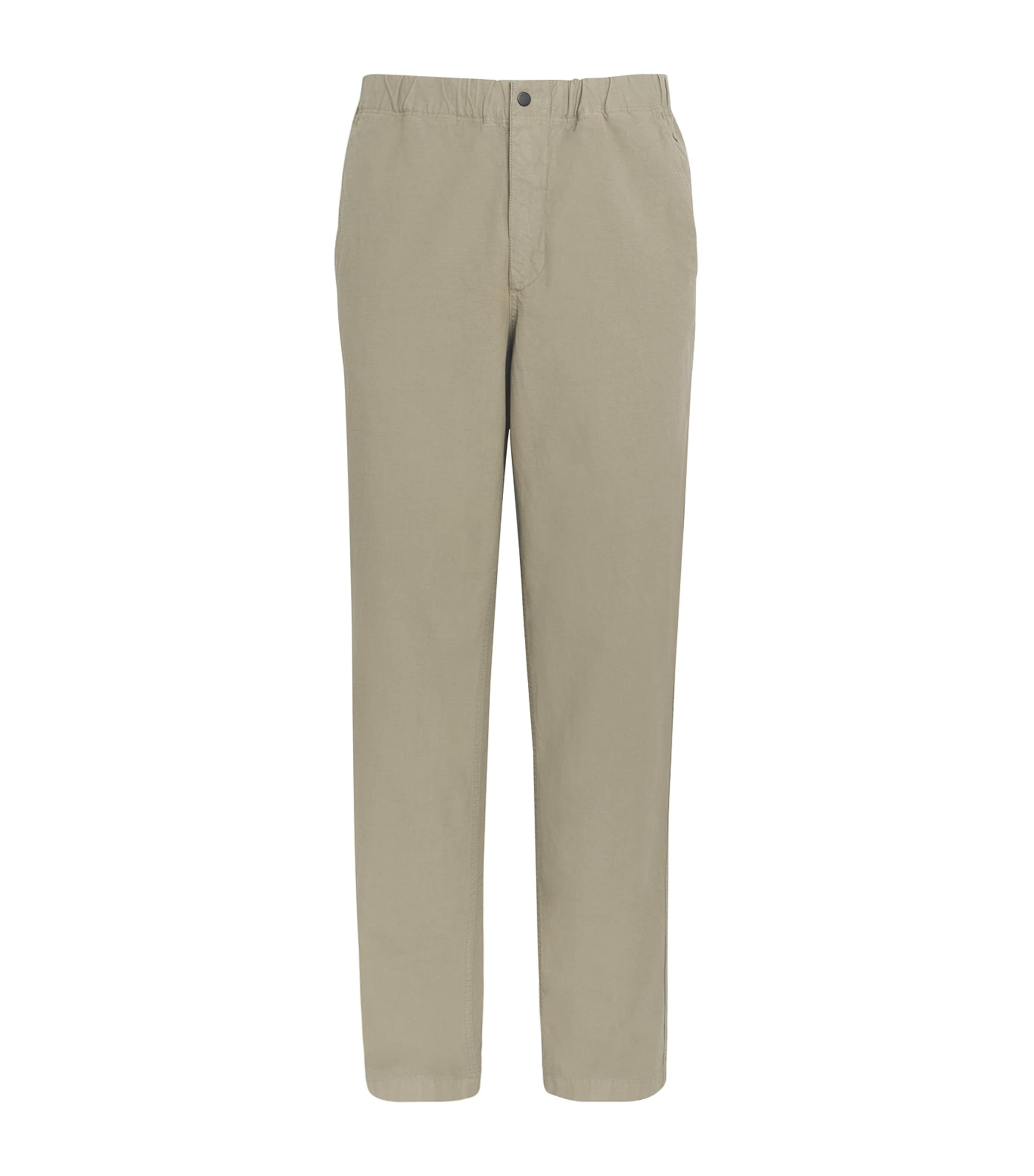 Norse Projects Cotton-linen Ezra Trousers In Green