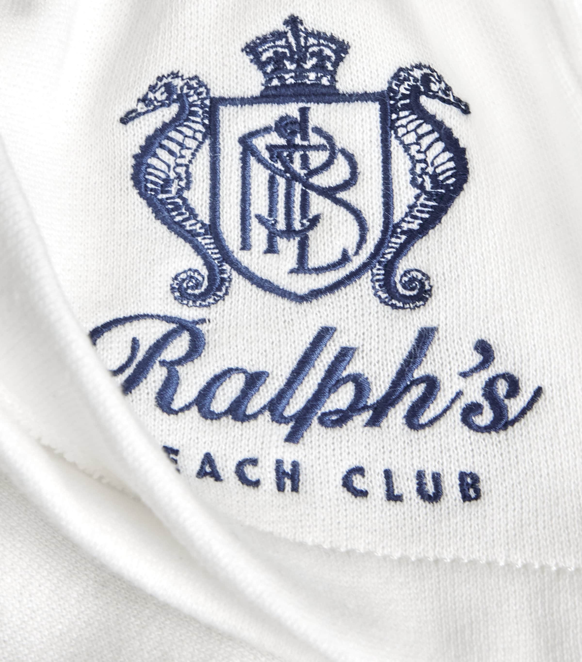 Polo Ralph Lauren Mens Cotton-Blend Beach Club Shorts White Image 6