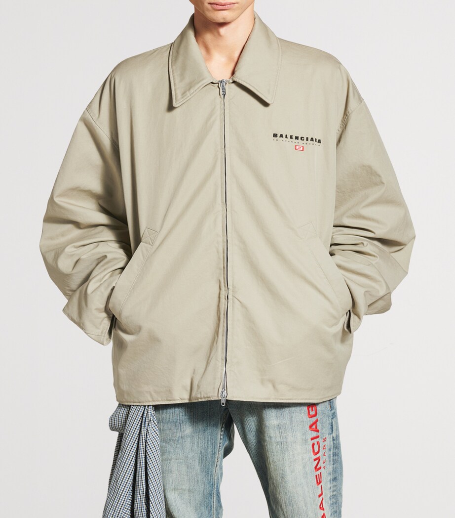 Balenciaga Mens Cotton Zip-Up Jacket Image 6