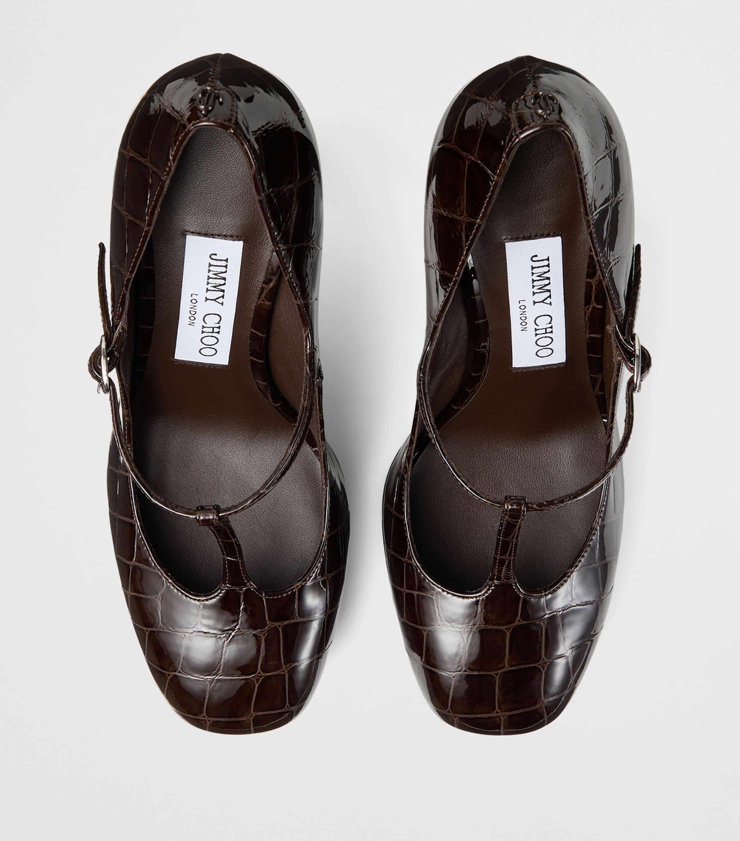 Marene 120 Leather Mary Jane Pumps SAMBUCO Image 3