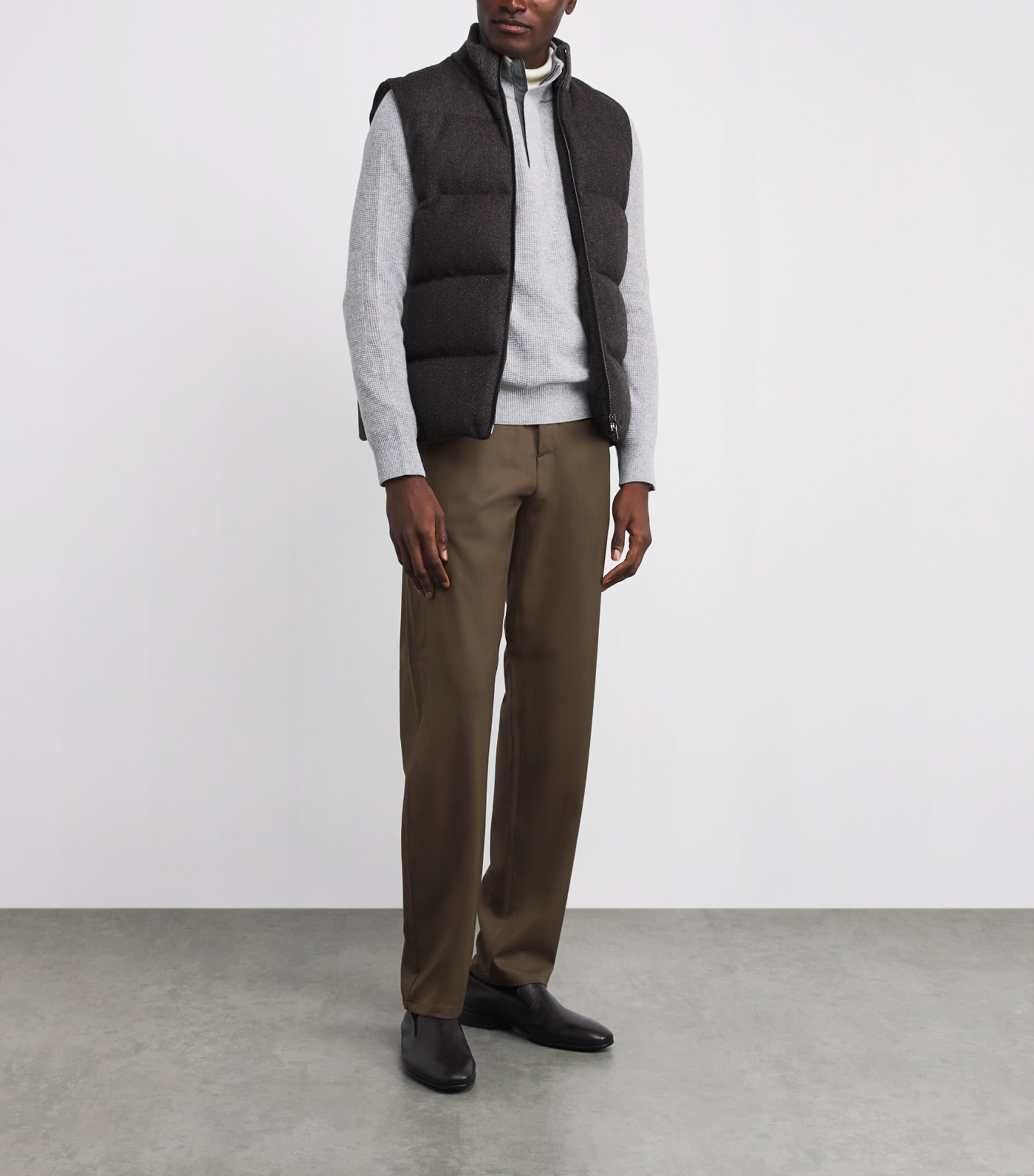 Stretch-Wool Drawstring Trousers 500 Image 2