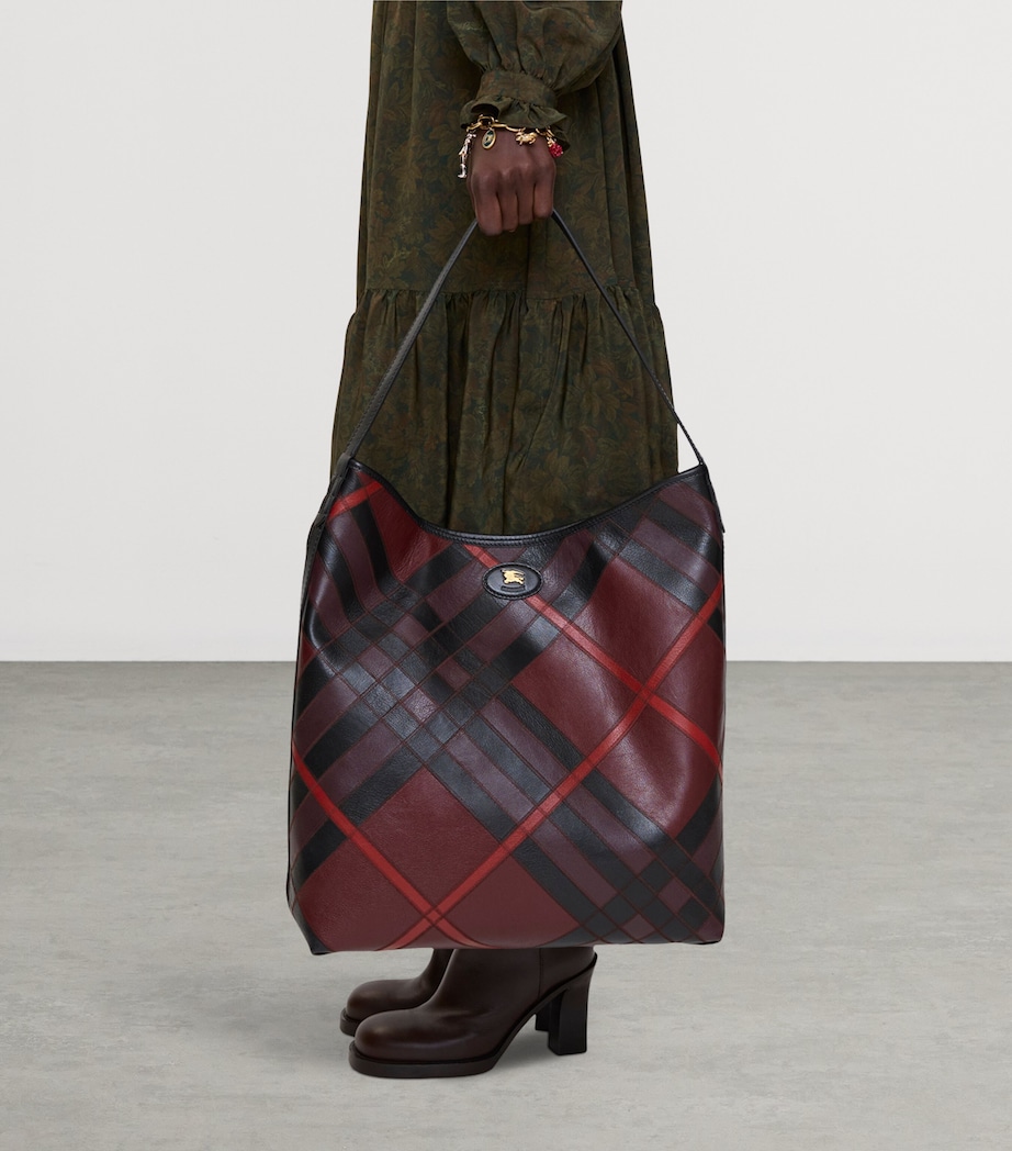 Large Leather Highlands Shoulder Bag FIG Image 2