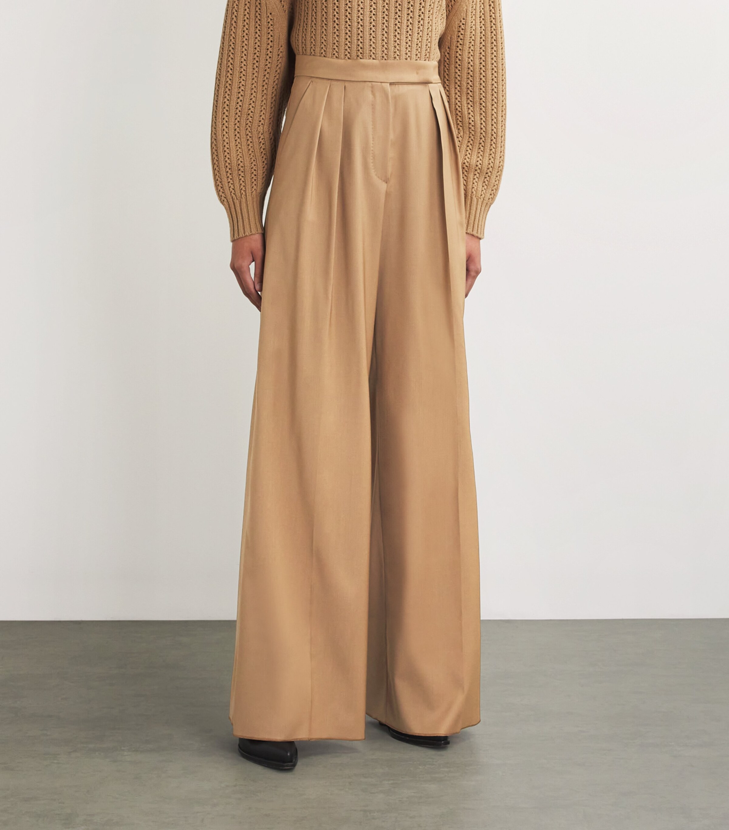 パンツ Max Mara Tailored Straight Leg Trousers MAX MARA Okra cotton-blend straight-leg pants | NET-A-PORTER