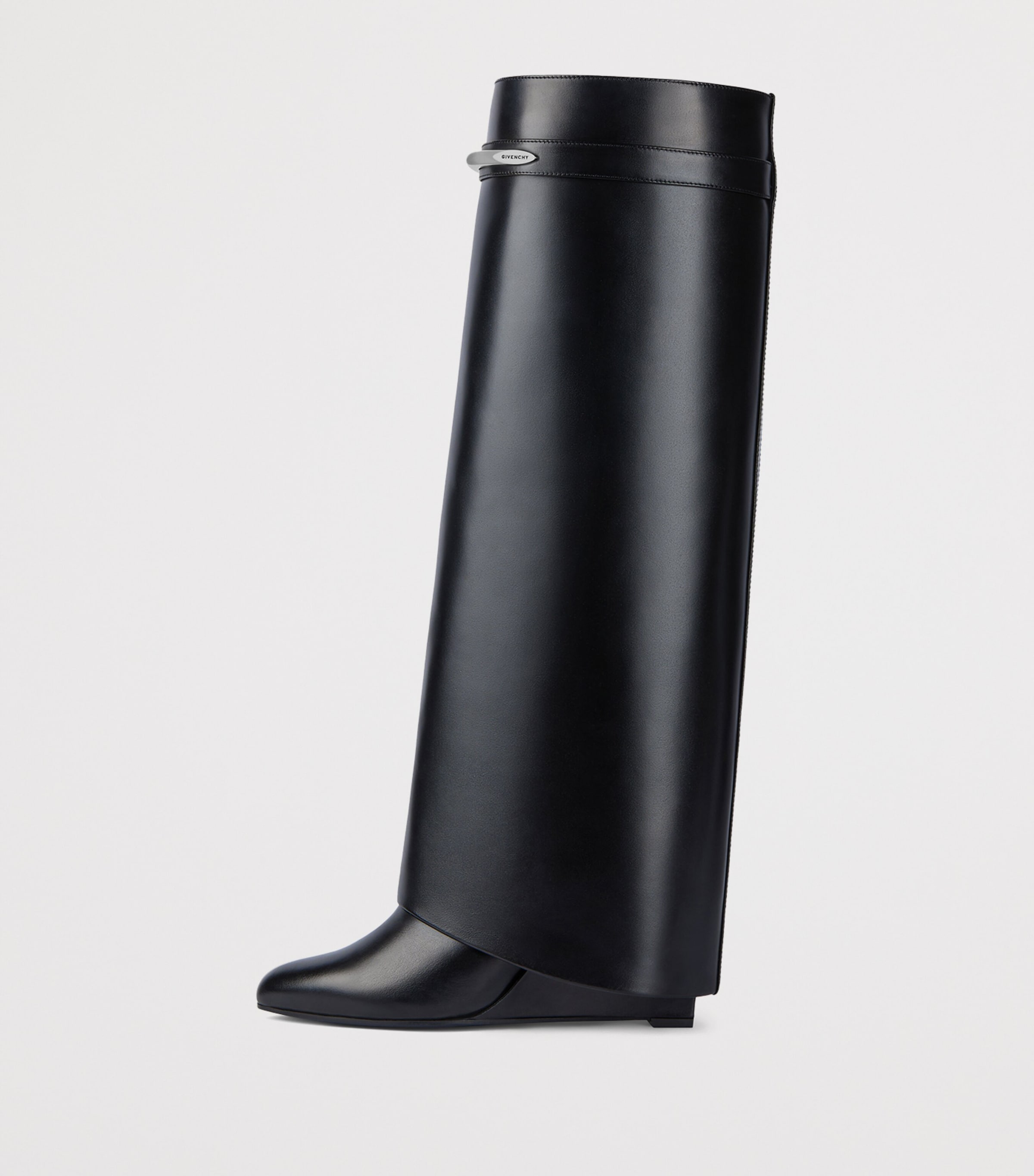 Givenchy Leather Shark Knee-High Boots Image 5