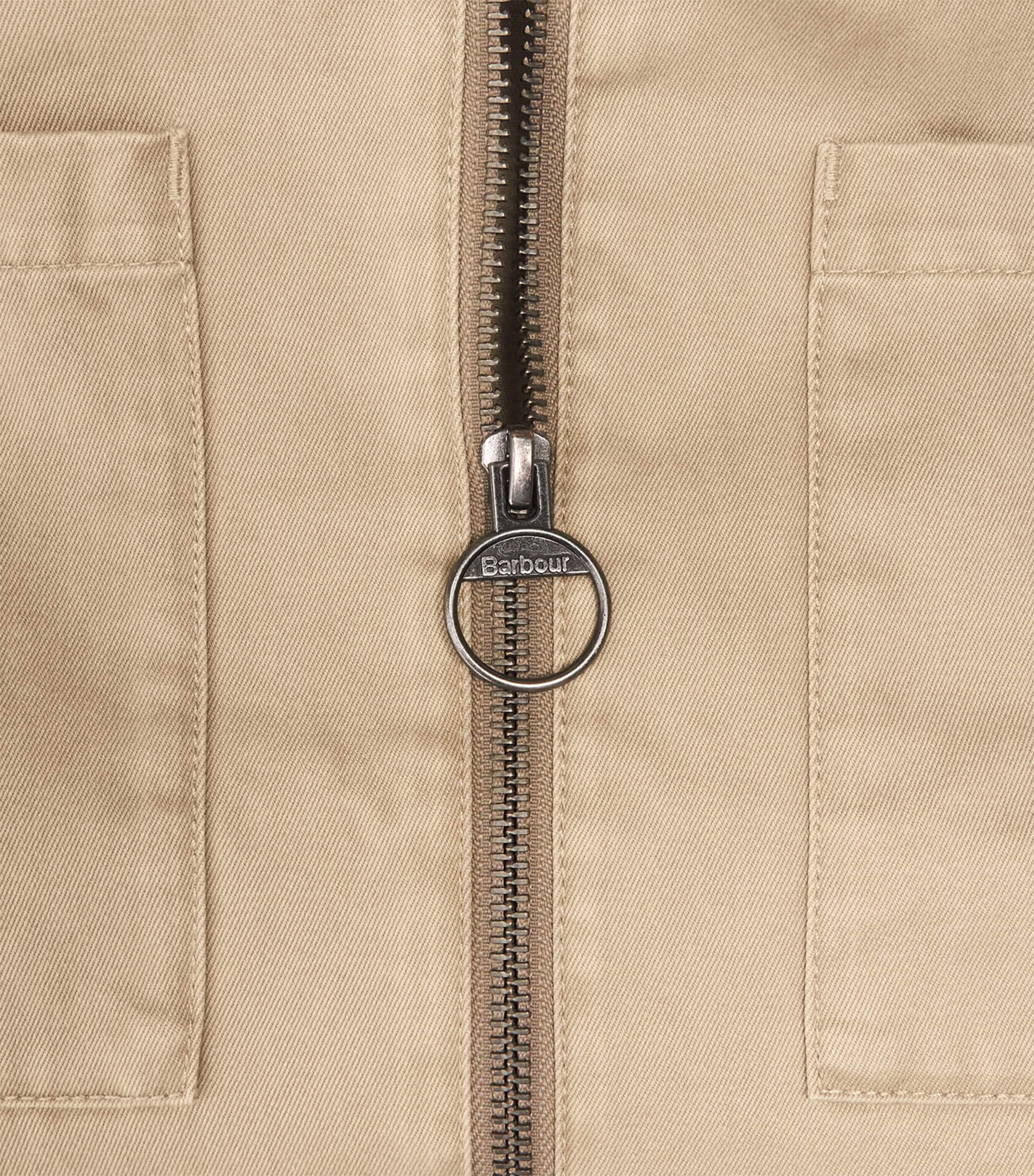 Cotton Twill Lenker Overshirt STONE Image 5