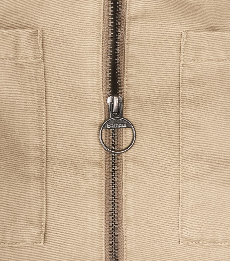 Cotton Twill Lenker Overshirt STONE Image 5