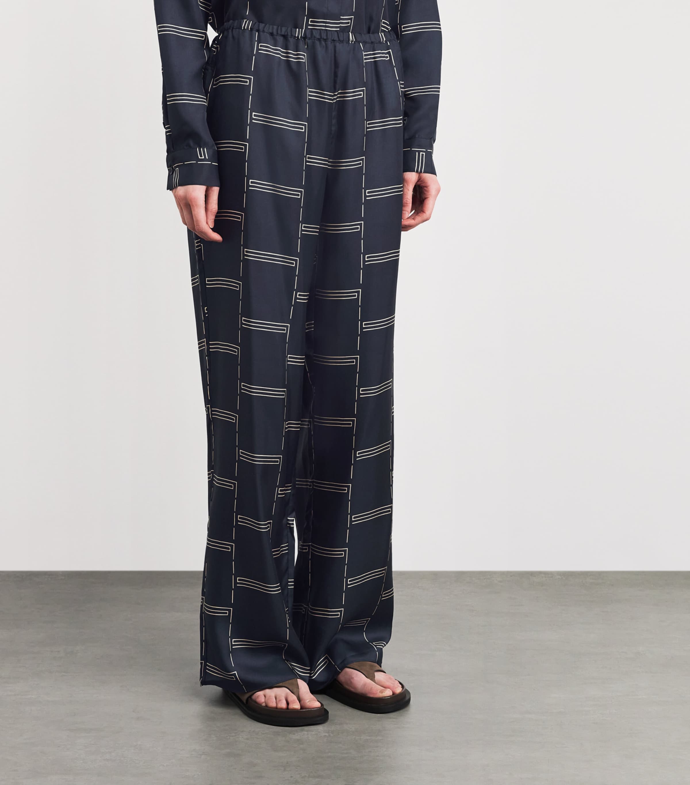 Silk Twill Trousers BAMBOO Image 3