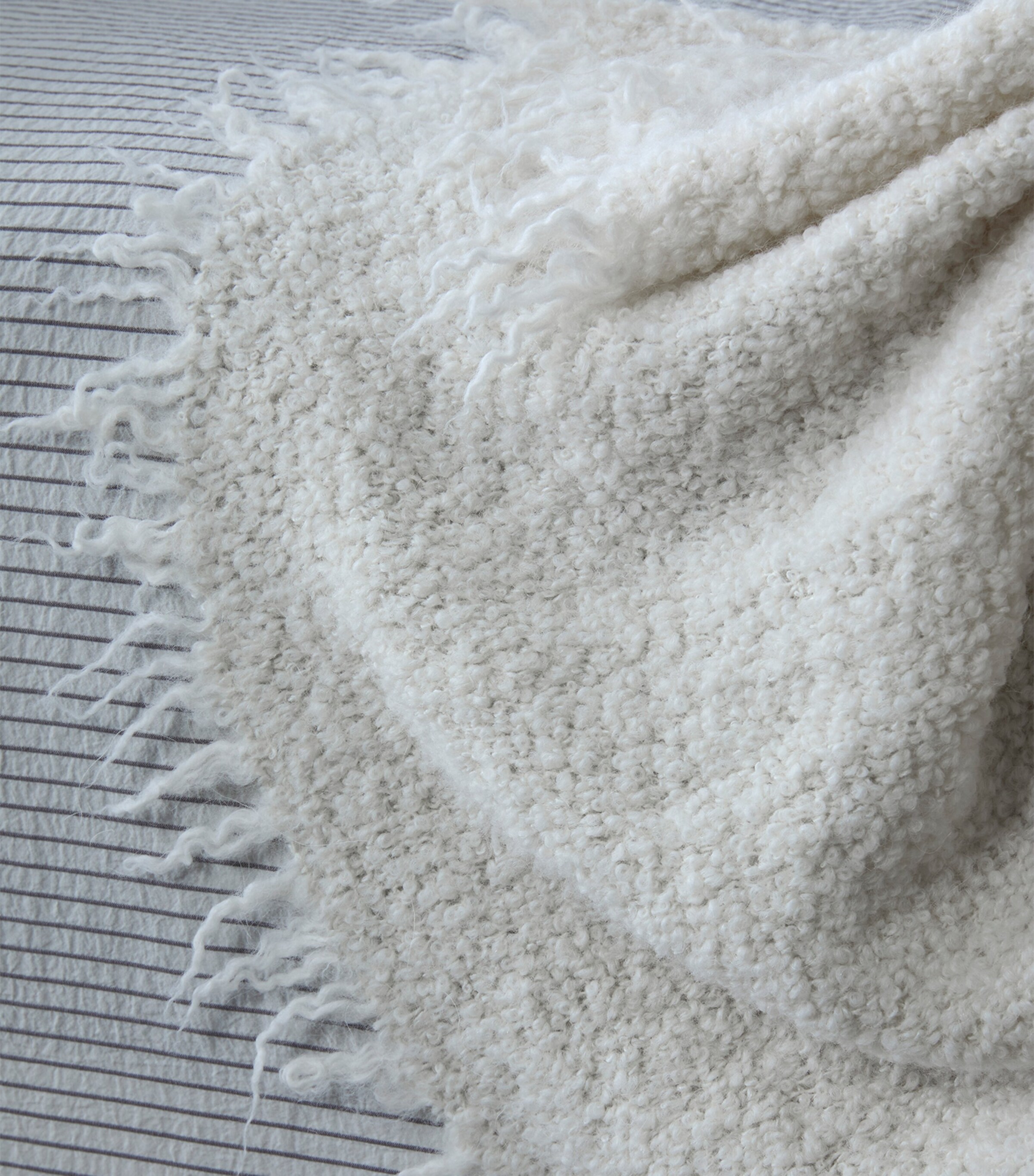 Society Limonta Alpaca-Wool Tuis Blanket (220cm x 240cm) Bianco Image 2