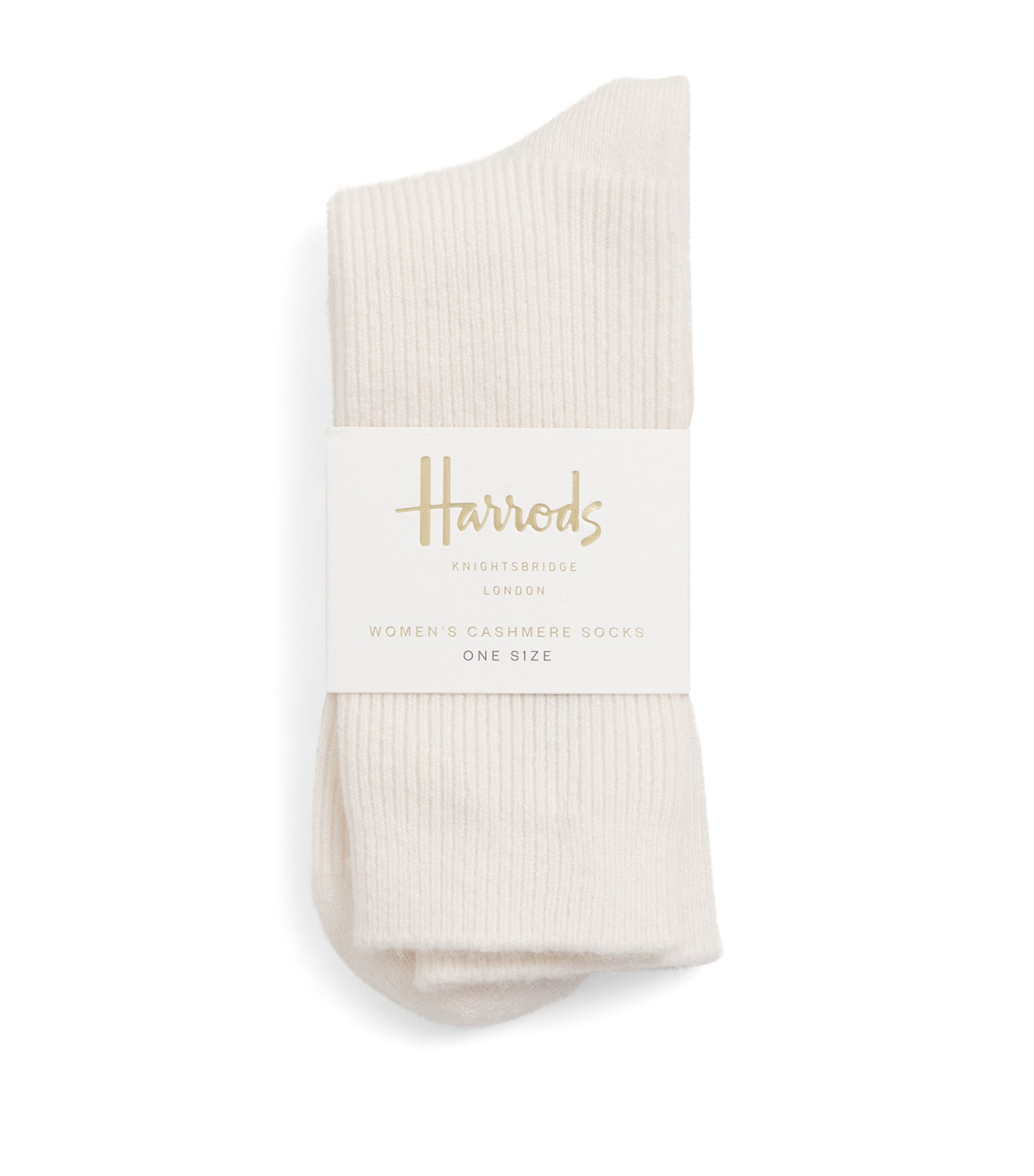 Shop Harrods Cashmere Socks In Ivory