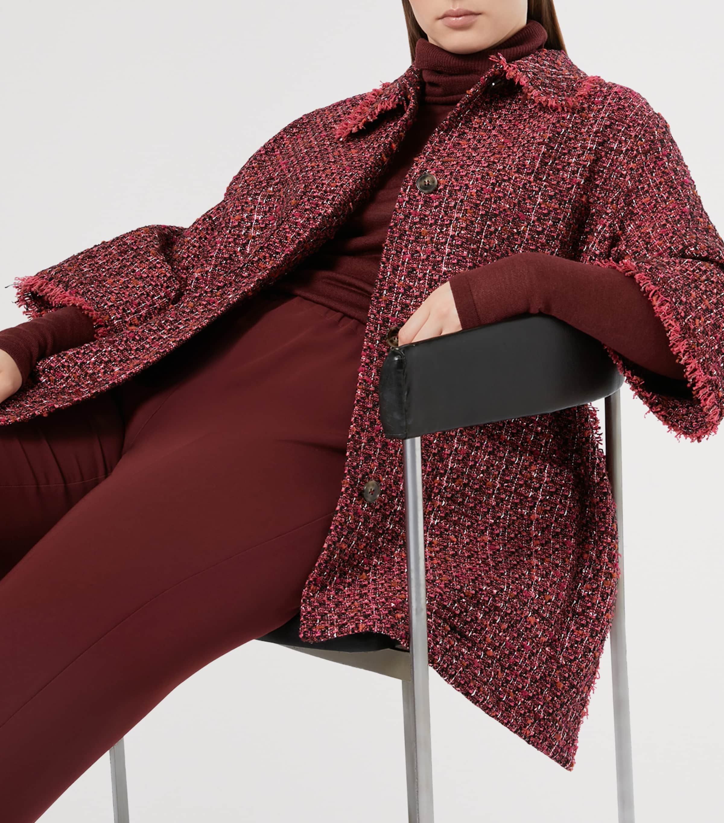 Virgin Wool-Silk-Cashmere Gondola Sweater BORDEAUX Image 4