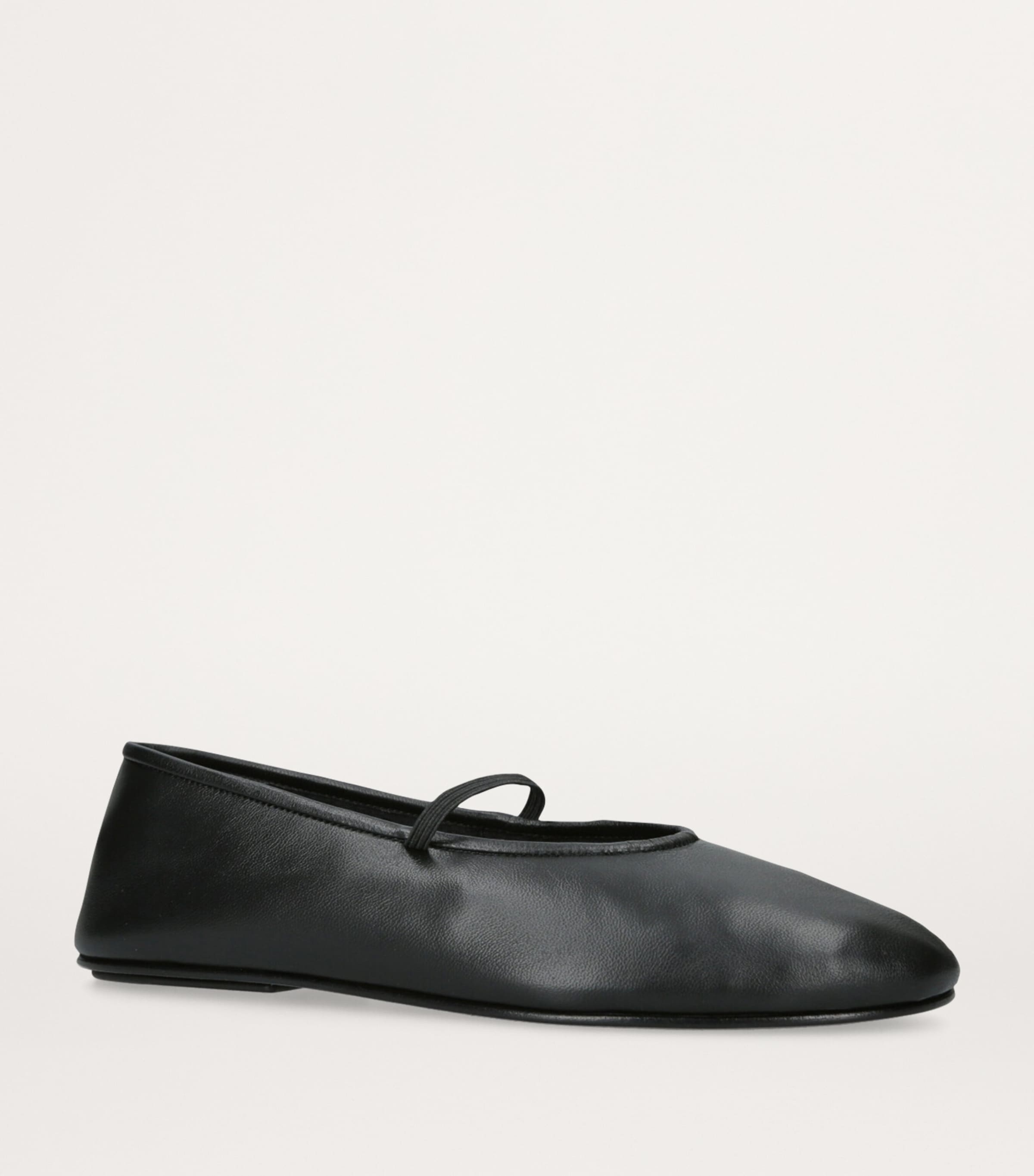 Elastic Ballet Flats BLACK Image 4