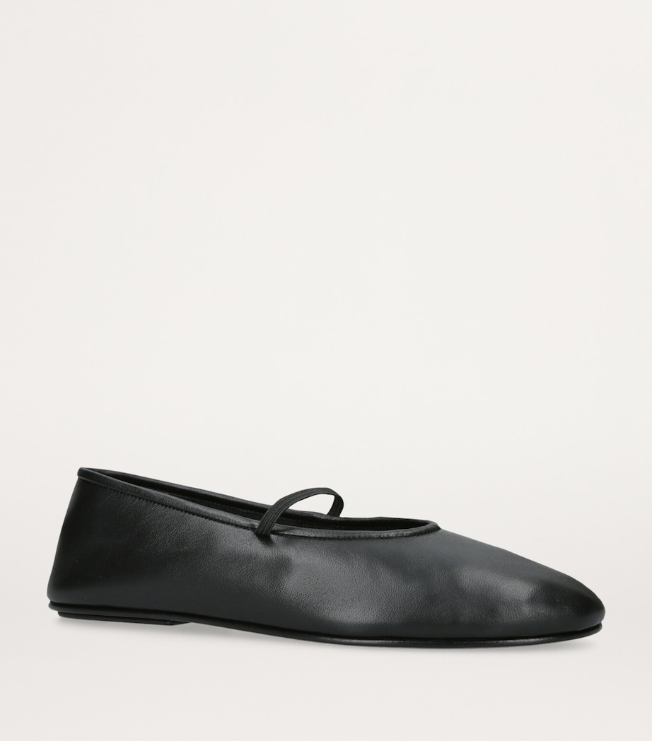 Elastic Ballet Flats BLACK Image 4