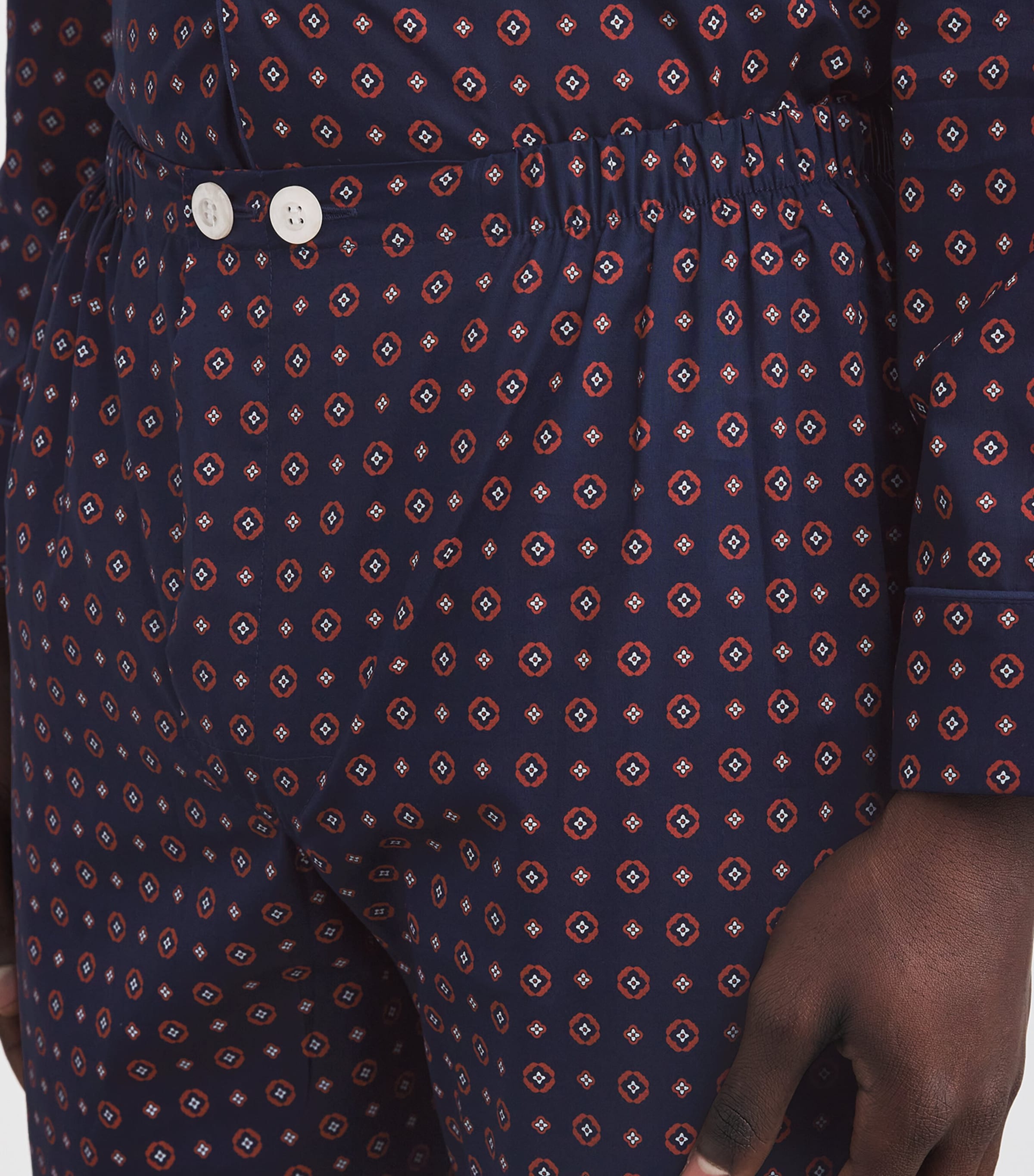 Cotton Printed Nelson Pyjama Set 107NAV Image 4