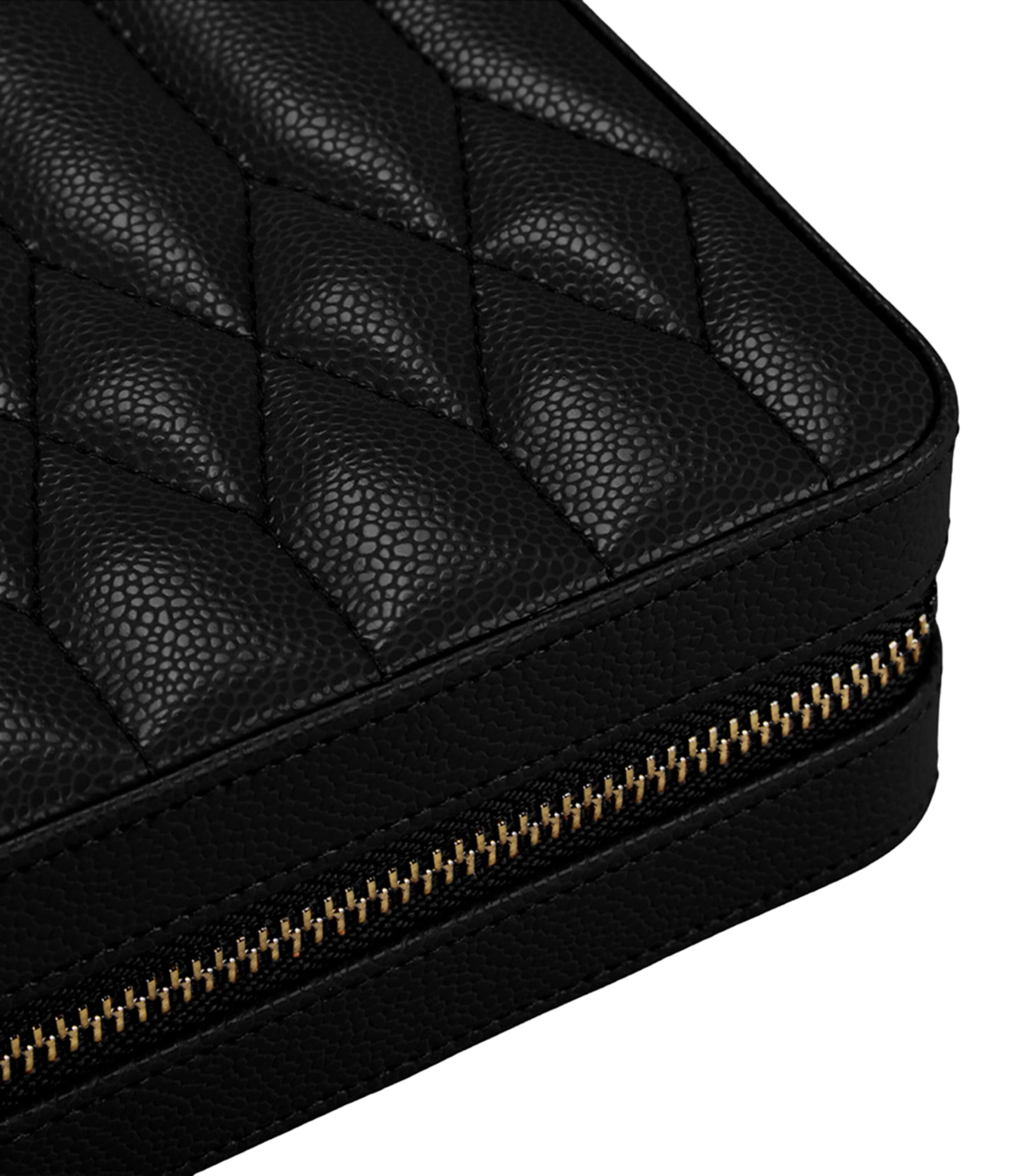 WOLF Lauren Jewellery Travel Case Black Image 6