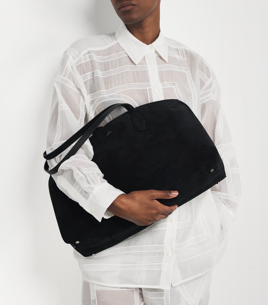 Suede Day Shoulder Bag 001 BLACK Image 2