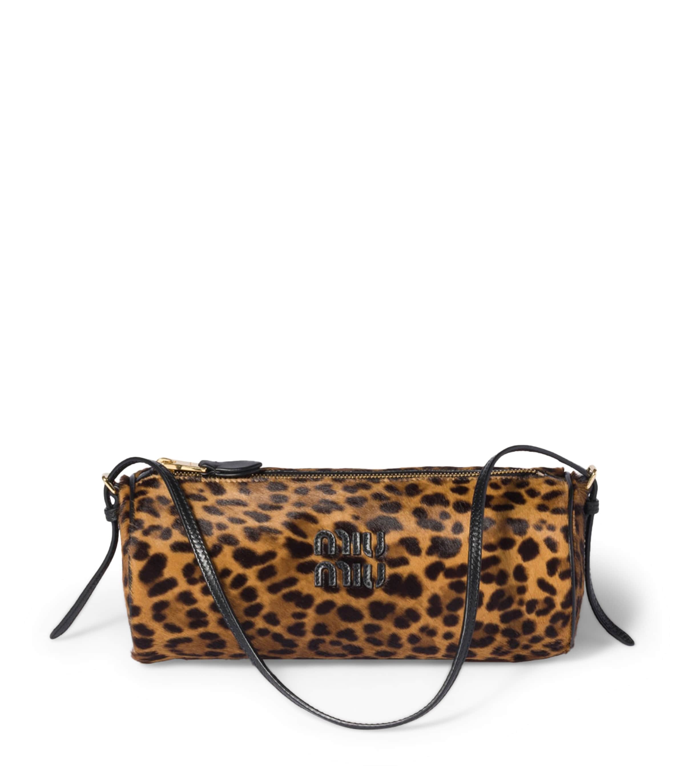 Calf Hair Logo Pouch F0151 Image 1