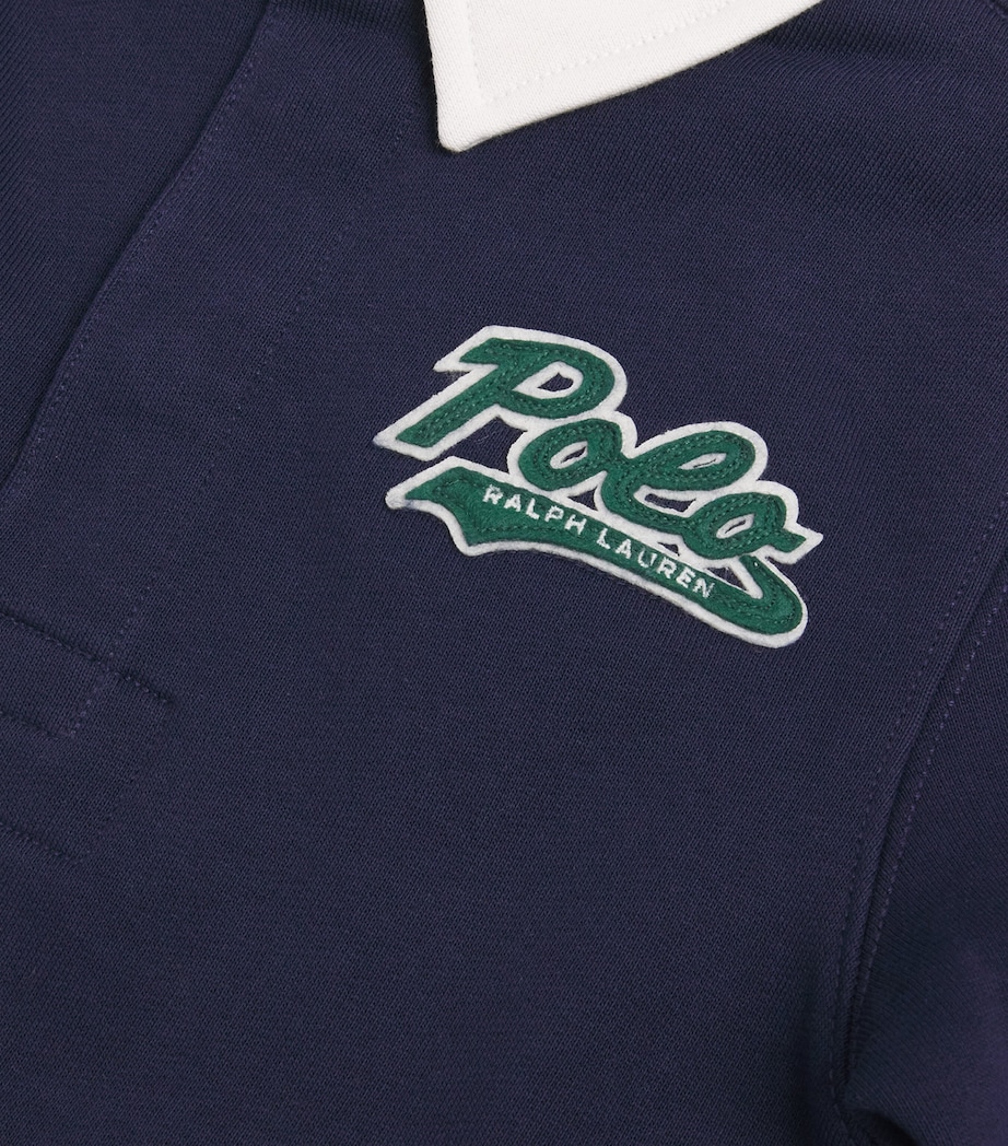Cotton-Blend Rugby Shirt (6-14 Years) NAVY Image 3