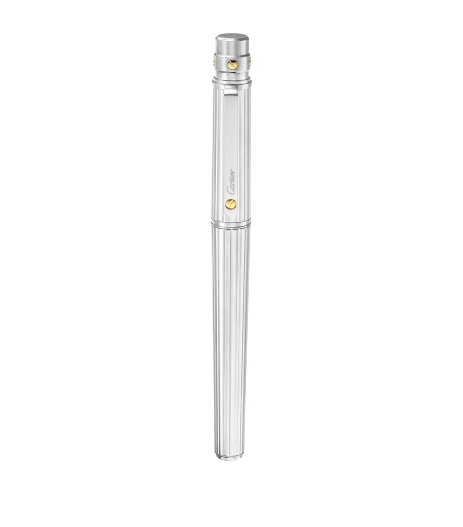 Cartier Santos de Cartier Rollerball Pen Black & Silver Image 1