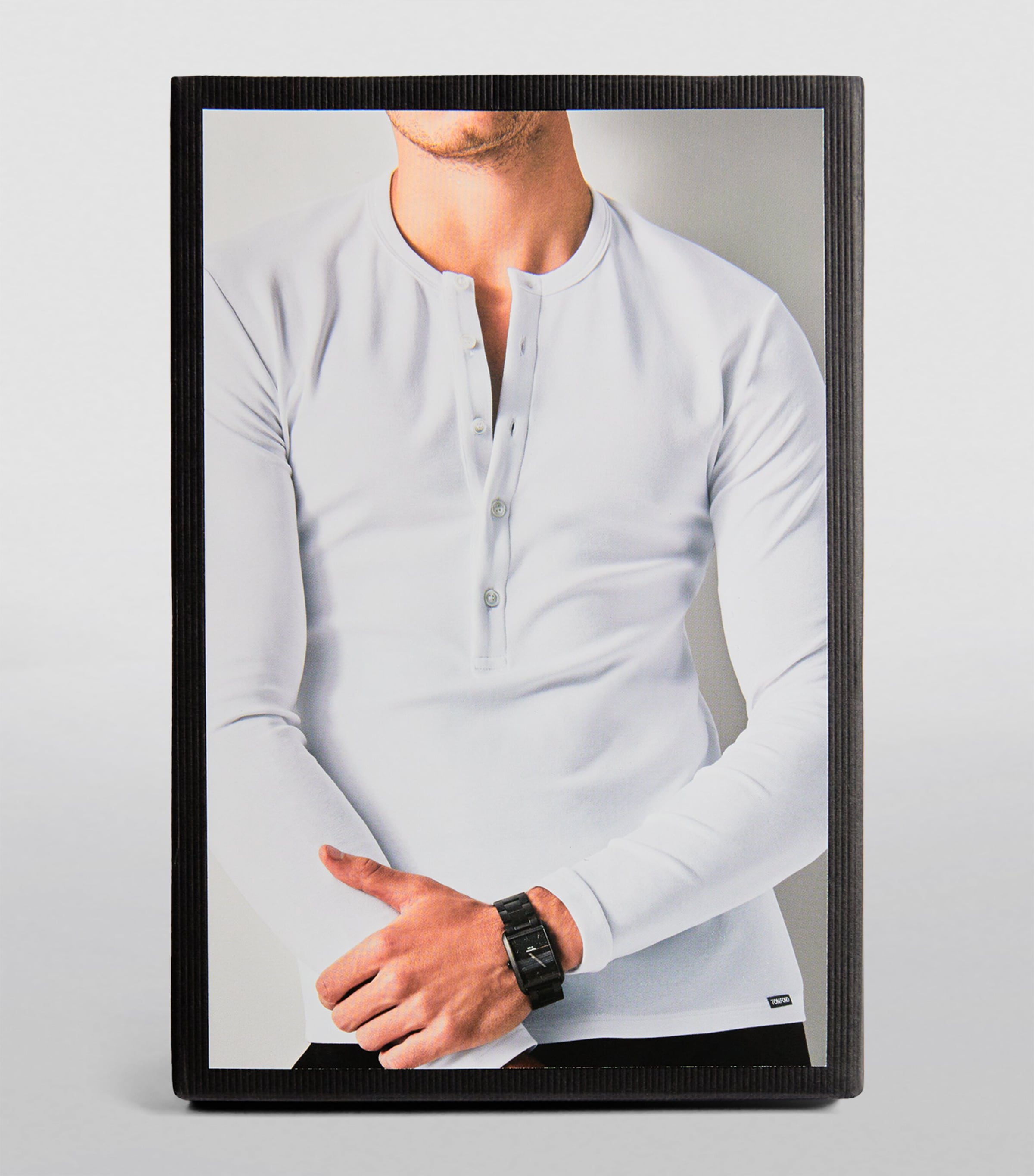 Cotton-Blend Lounge Henley Top 020 GREY Image 6