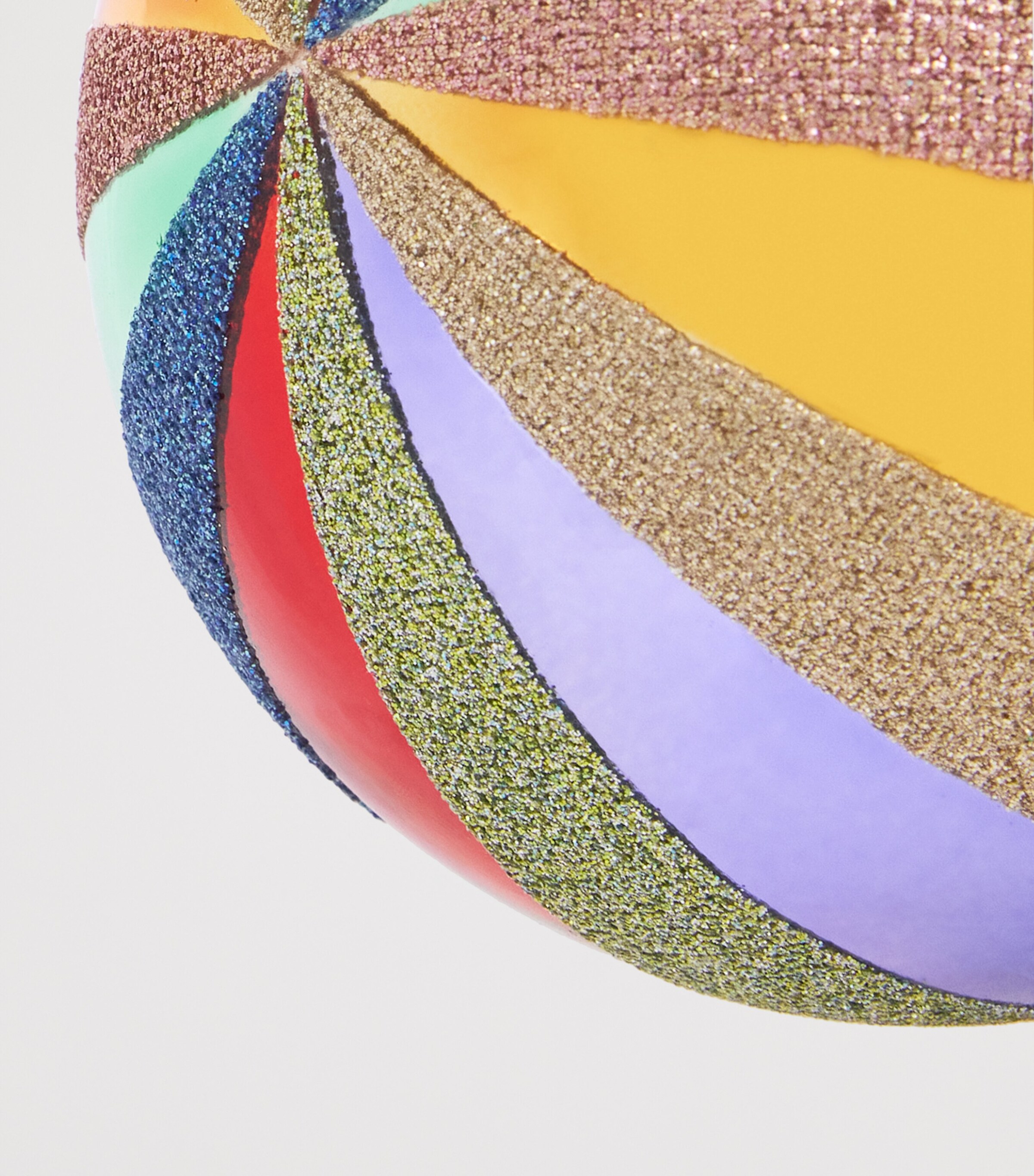Harrods Glitter Stripe Bauble Image 2