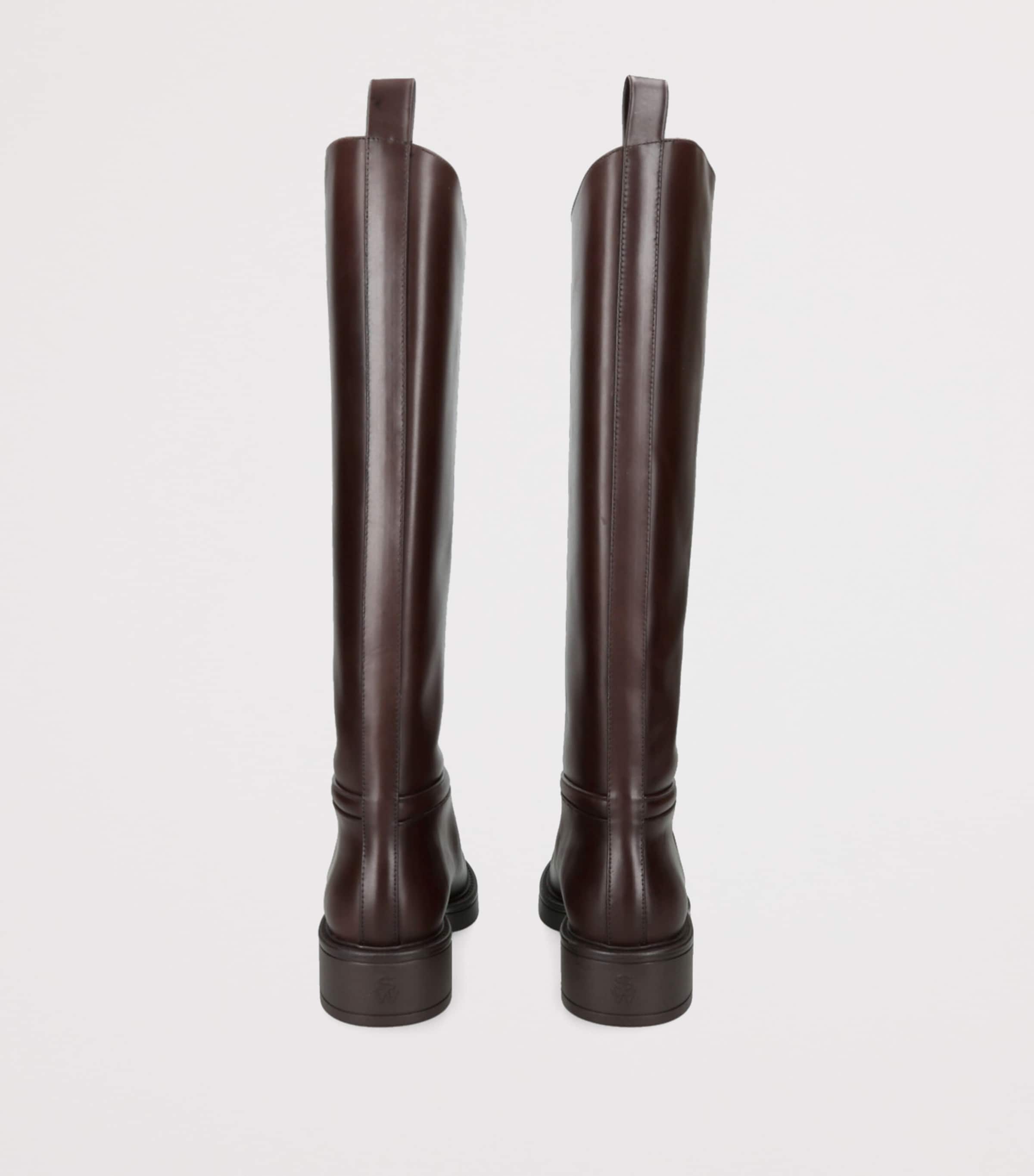 Leather Celia Riding Boots BROWN Image 2