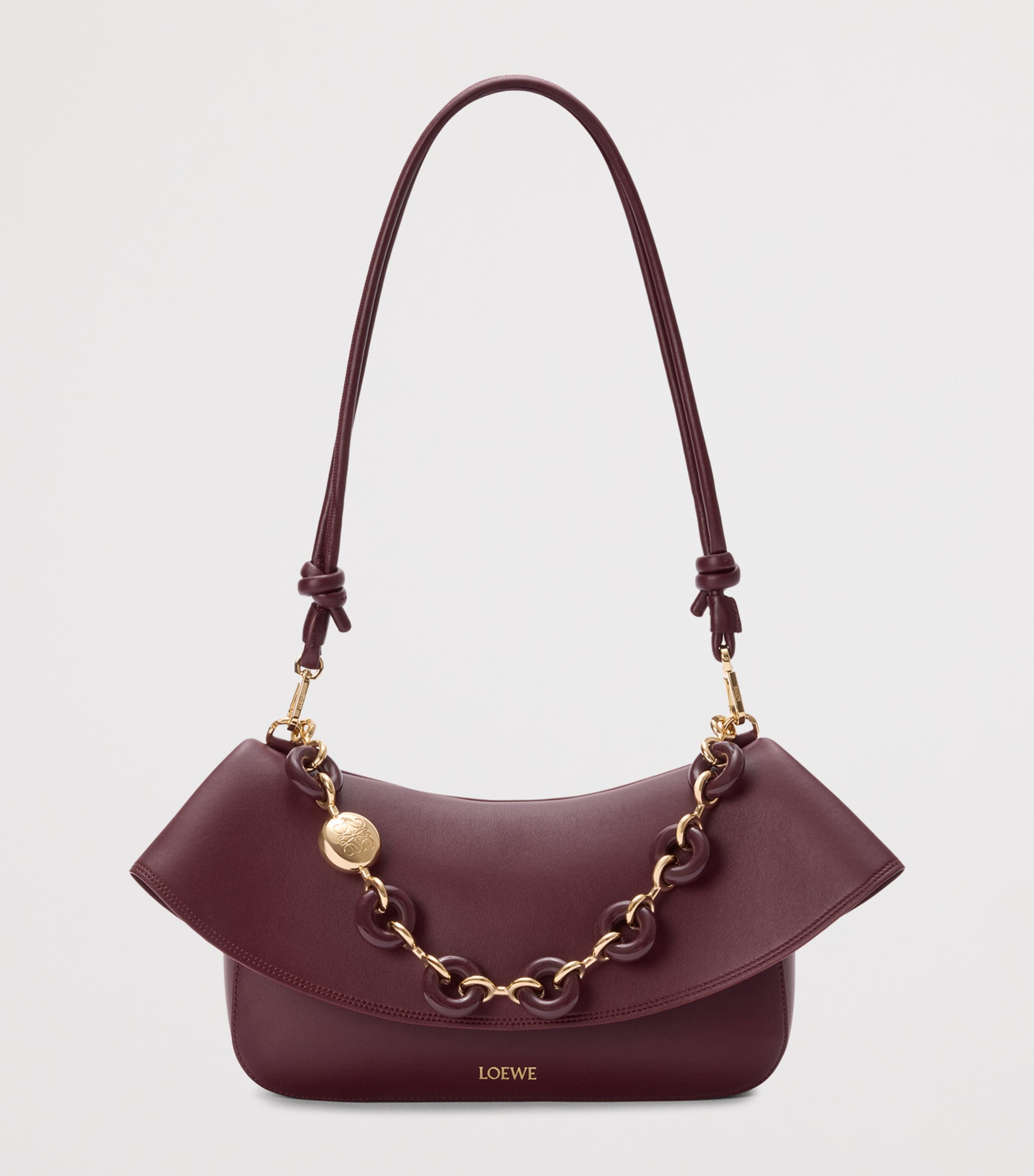 ショルダーバッグ・ポシェット Loewe Black Leather Medium Ola Shoulder Bag ec0c5befced551e242362d5d3882d5