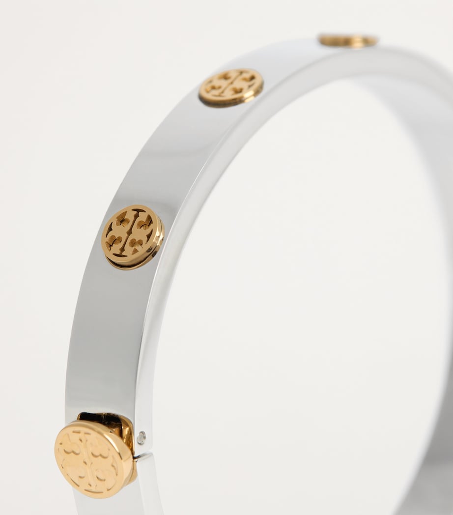 Miller Stud Hinge Bangle TORY SLVR / TORY GLD Image 6