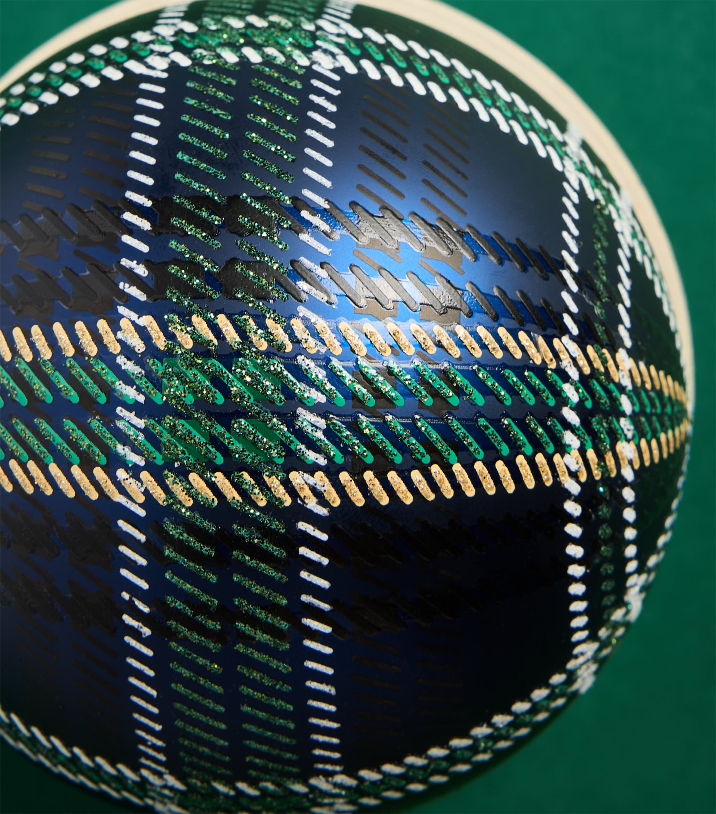 Harrods Tartan Bauble Green Image 2