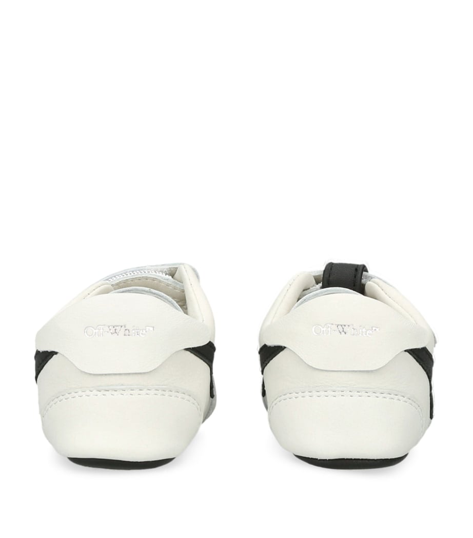 Off-White Kids Leather Out of Office Sneakers White/blk Image 2