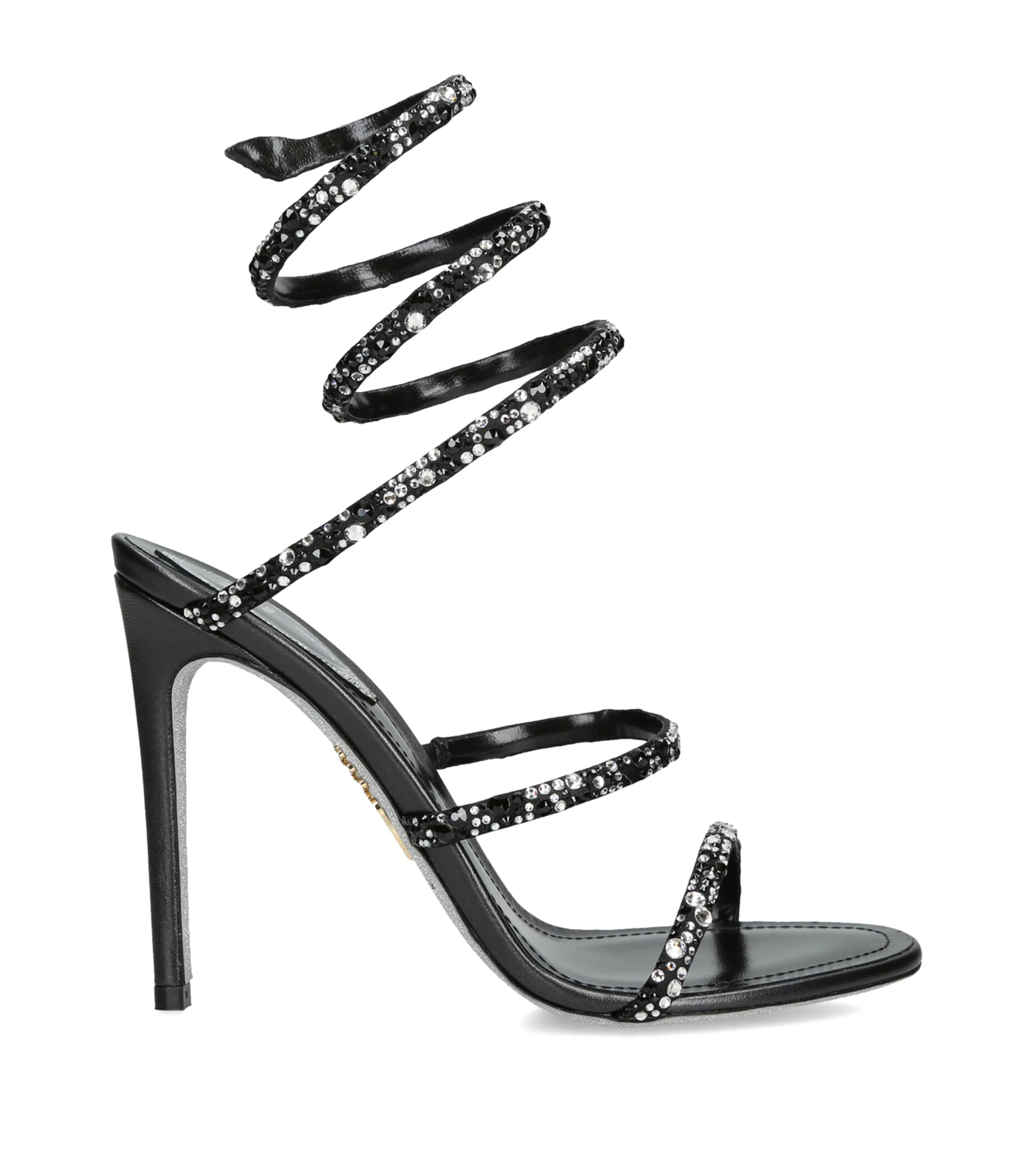 René Caovilla Embellished Cleo Sandals 105 Blk/other Image 1