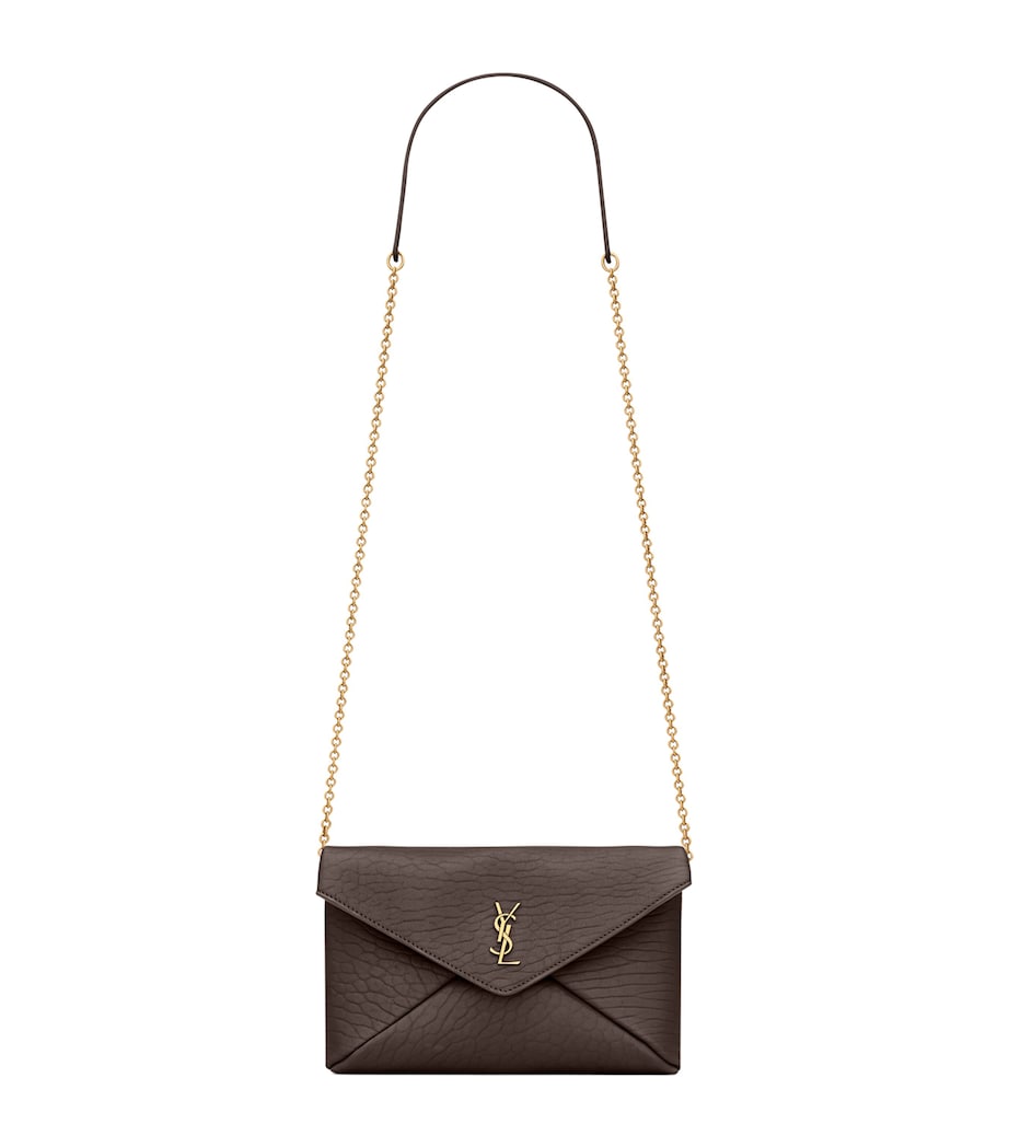 Saint Laurent Small Leather Cassandre Envelope Shoulder Bag Image 1