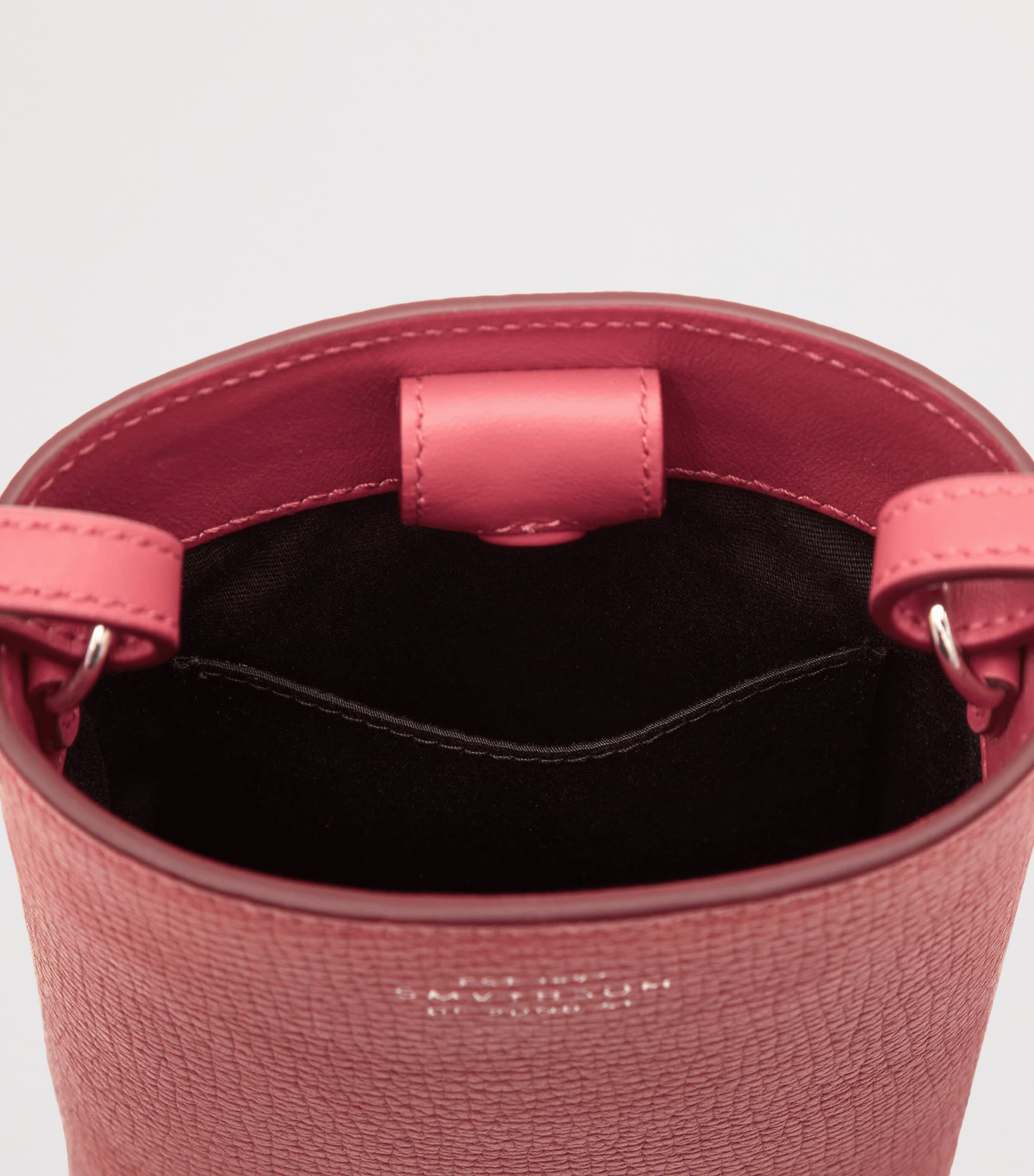 Leather Day pouch RASPBERRY Image 6