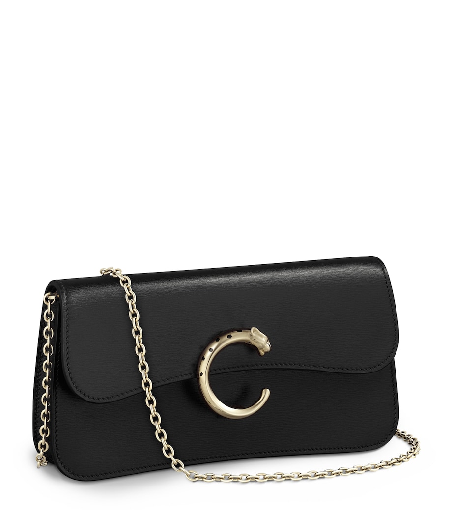 Mini Leather Panthère de Cartier Cross-Body Bag BLACK Image 1