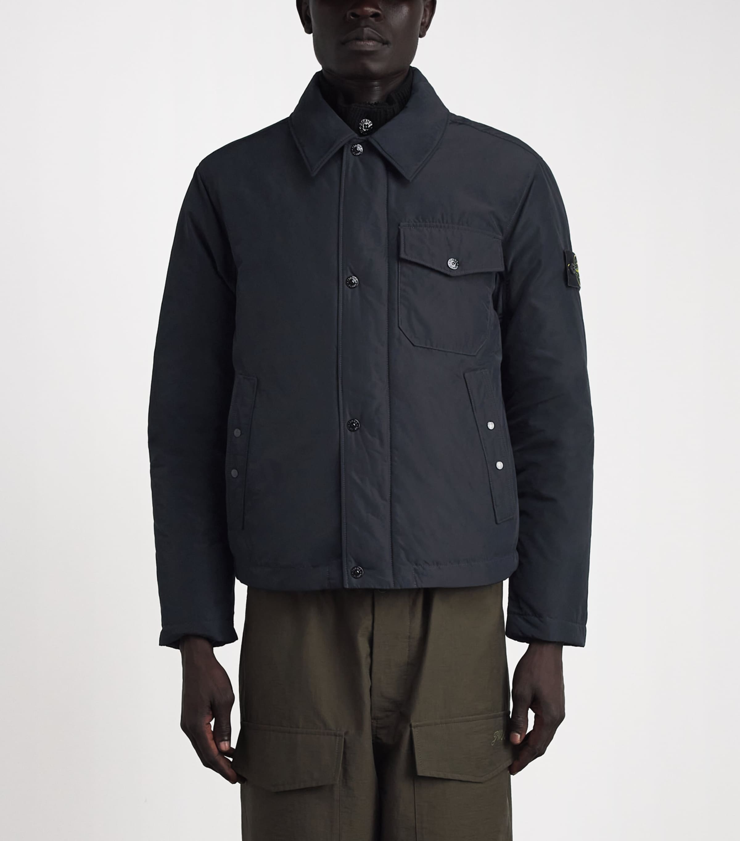 Stone Island Mens Micro Reps Down Jacket Image 4