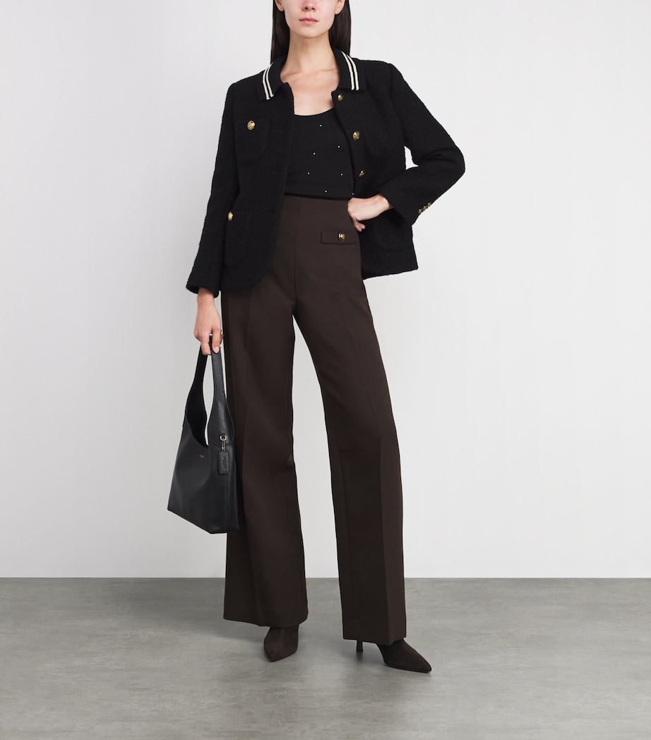Wide-Leg Trousers BROWN Image 2