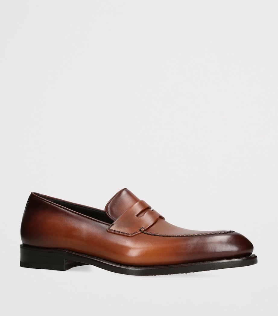Leather Brandy Loafers TAN Image 3