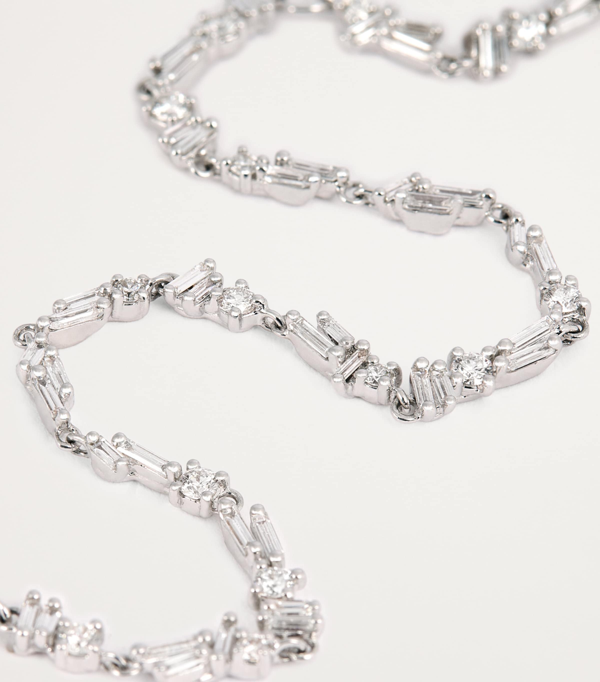 White Gold and Diamond Sparkler Bracelet 18K WG/WD Image 4