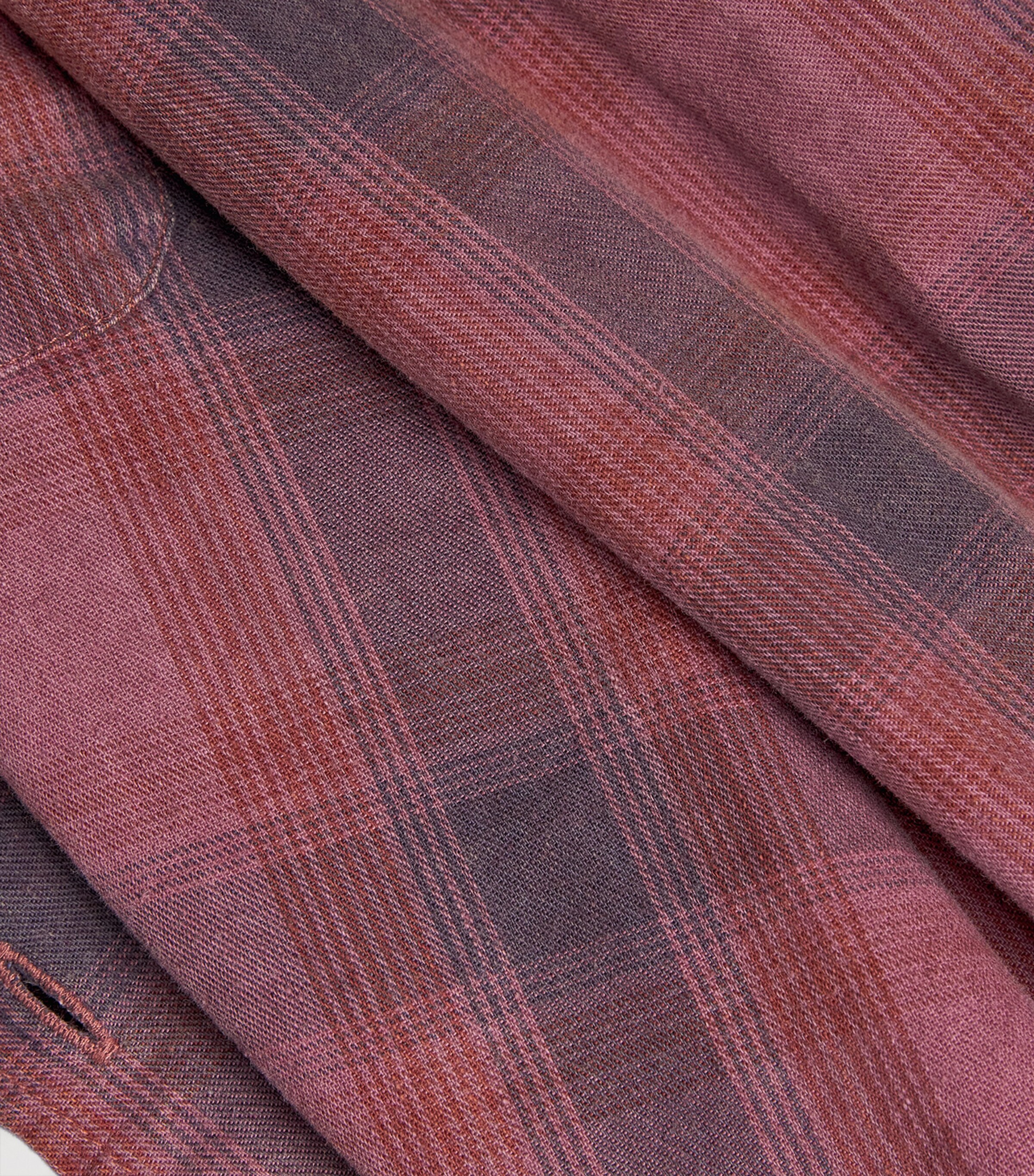 Our Legacy Mens Cotton Check Borrowed Shirt Idaho Flannel Check Image 5