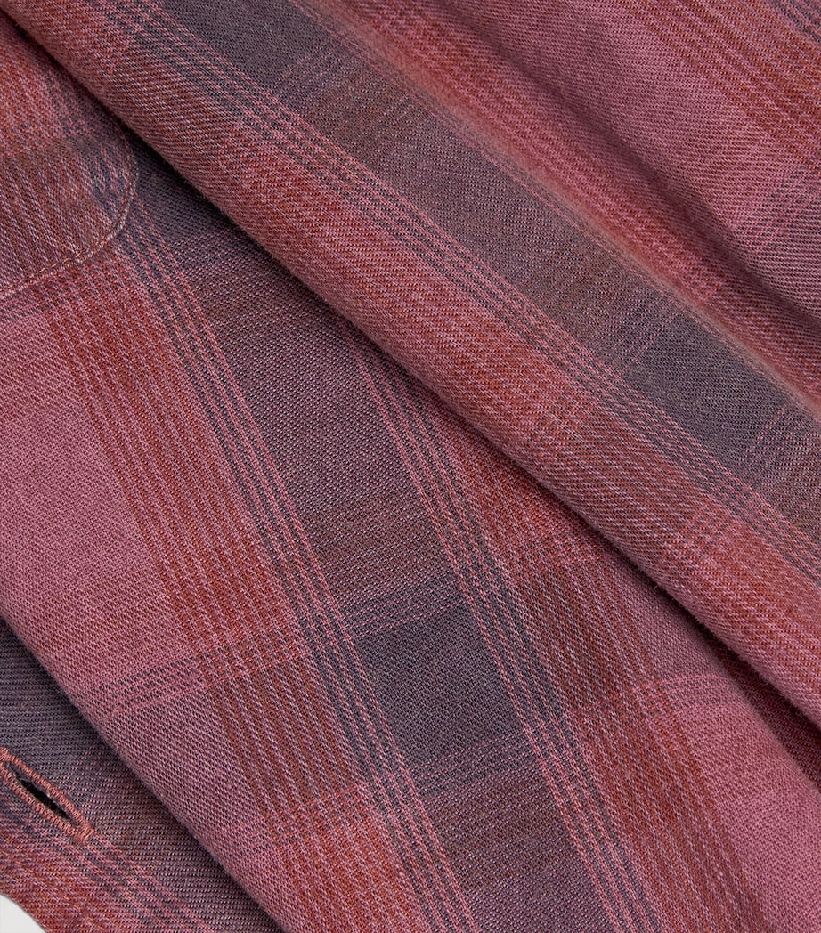 Cotton Check Borrowed Shirt IDAHO FLANNEL CHECK Image 5