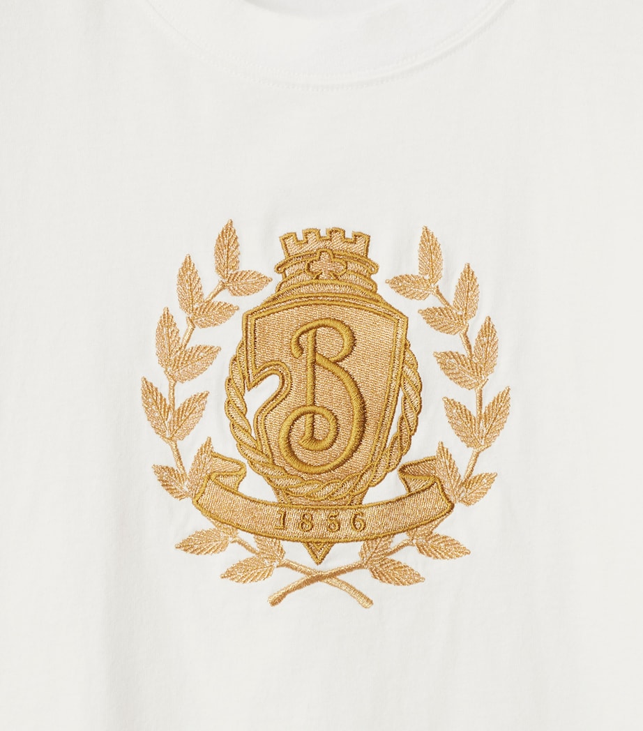Embroidered Crest T-Shirt CHALK Image 4
