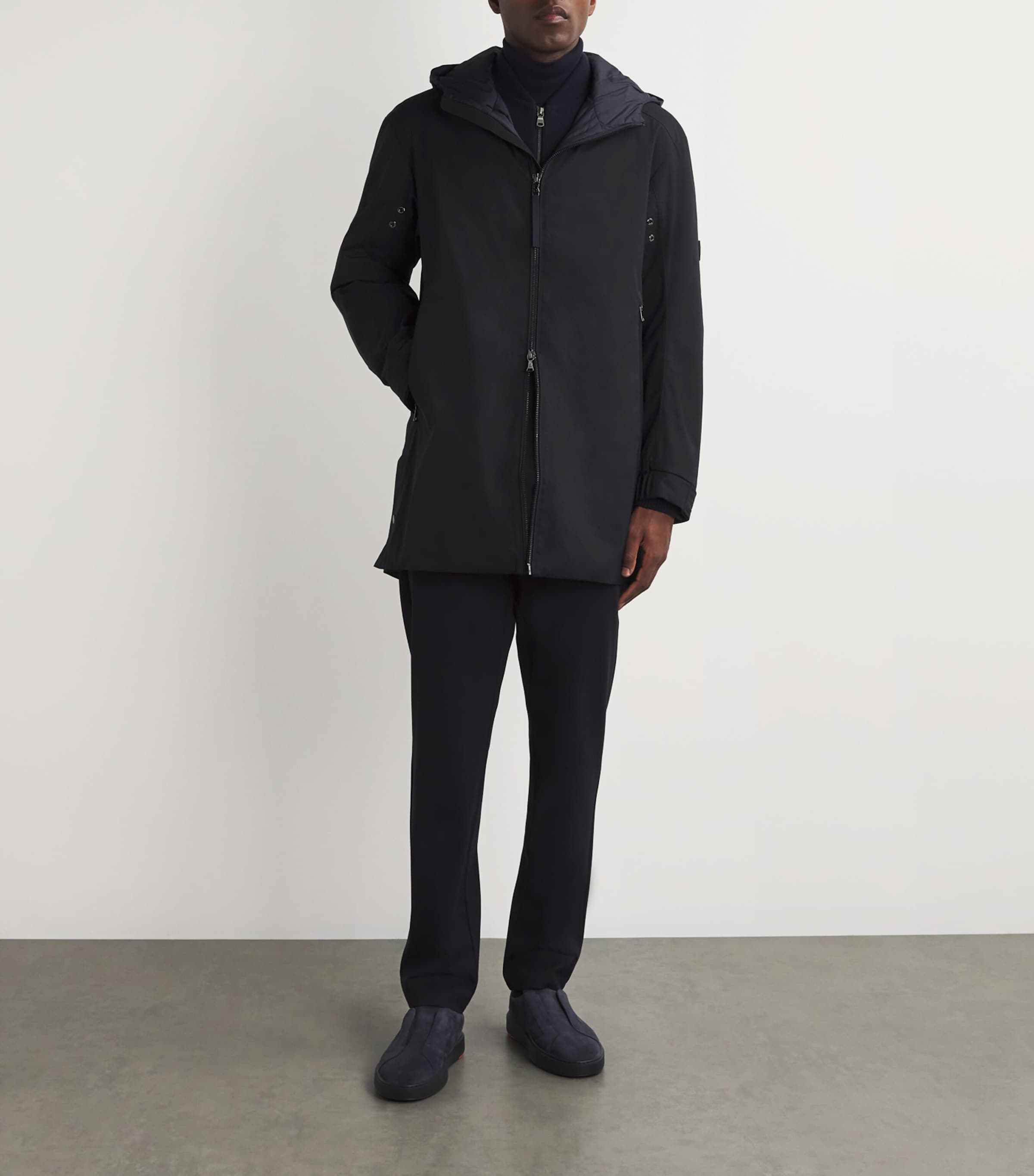 Bogner Mens Water-Resistant Jaron Parka Navy Image 2