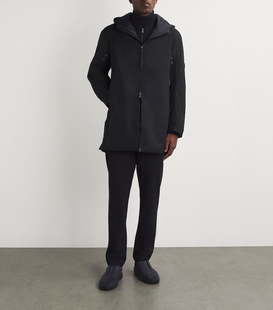 Bogner Mens Water-Resistant Jaron Parka Navy Image 2